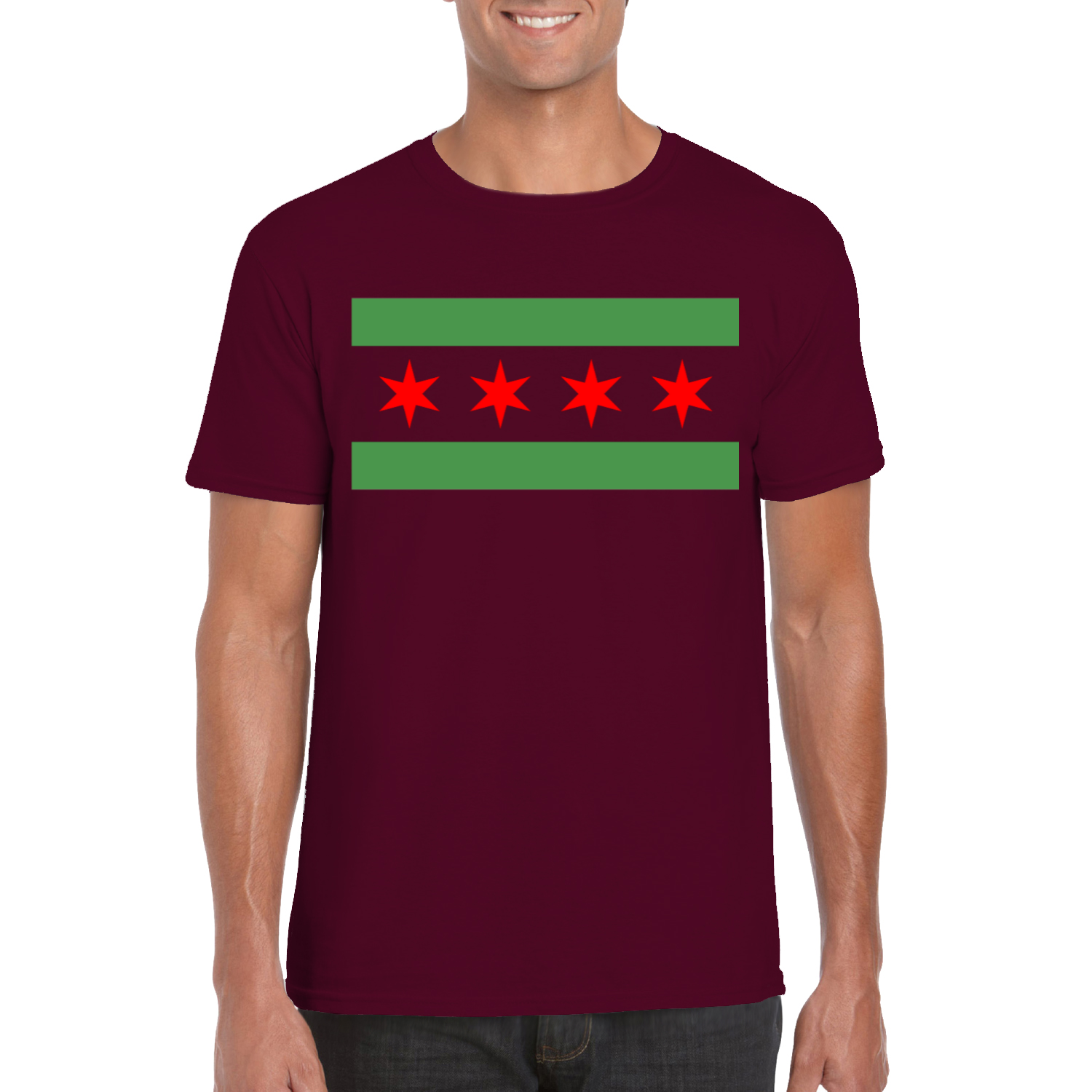 Chicago Flag Green River T-Shirt