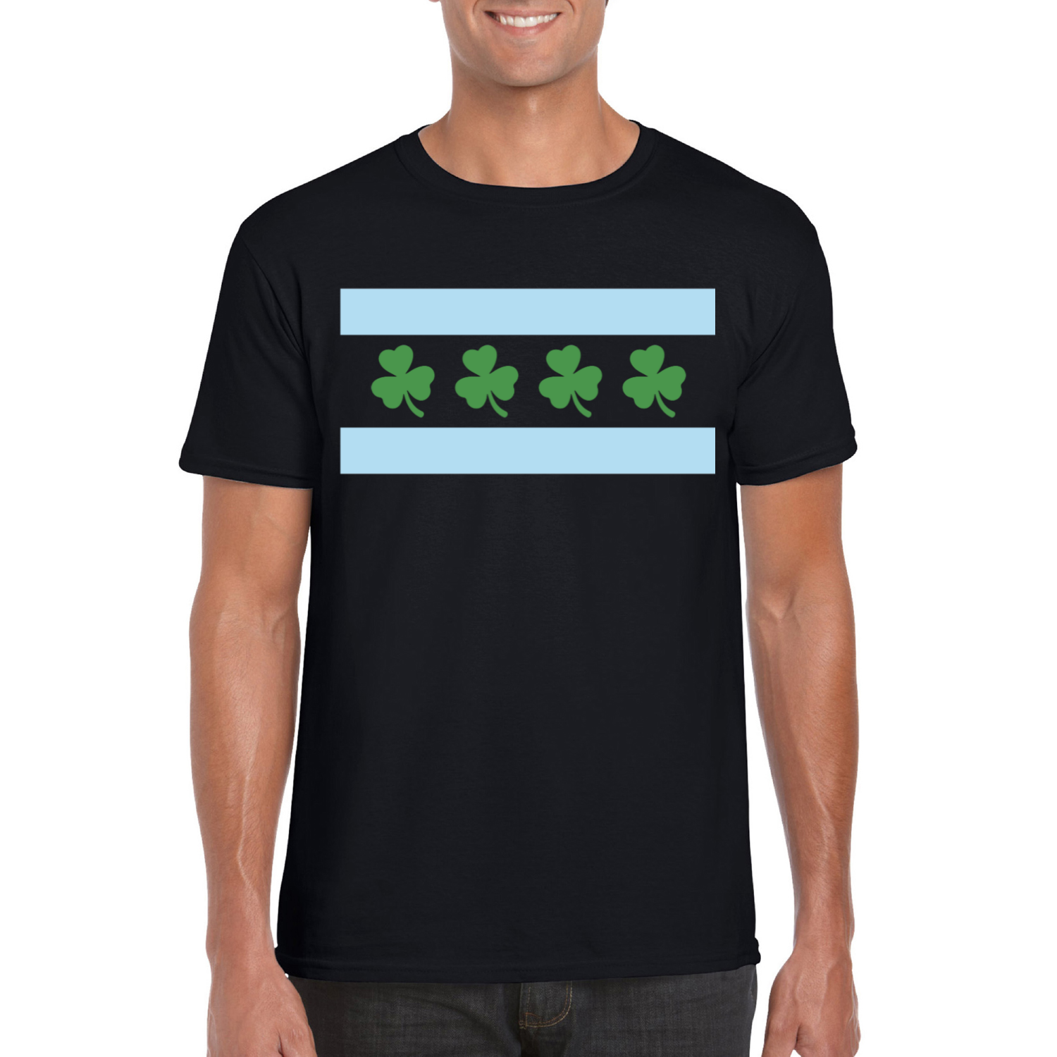 Chicago Flag Shamrock T-Shirt