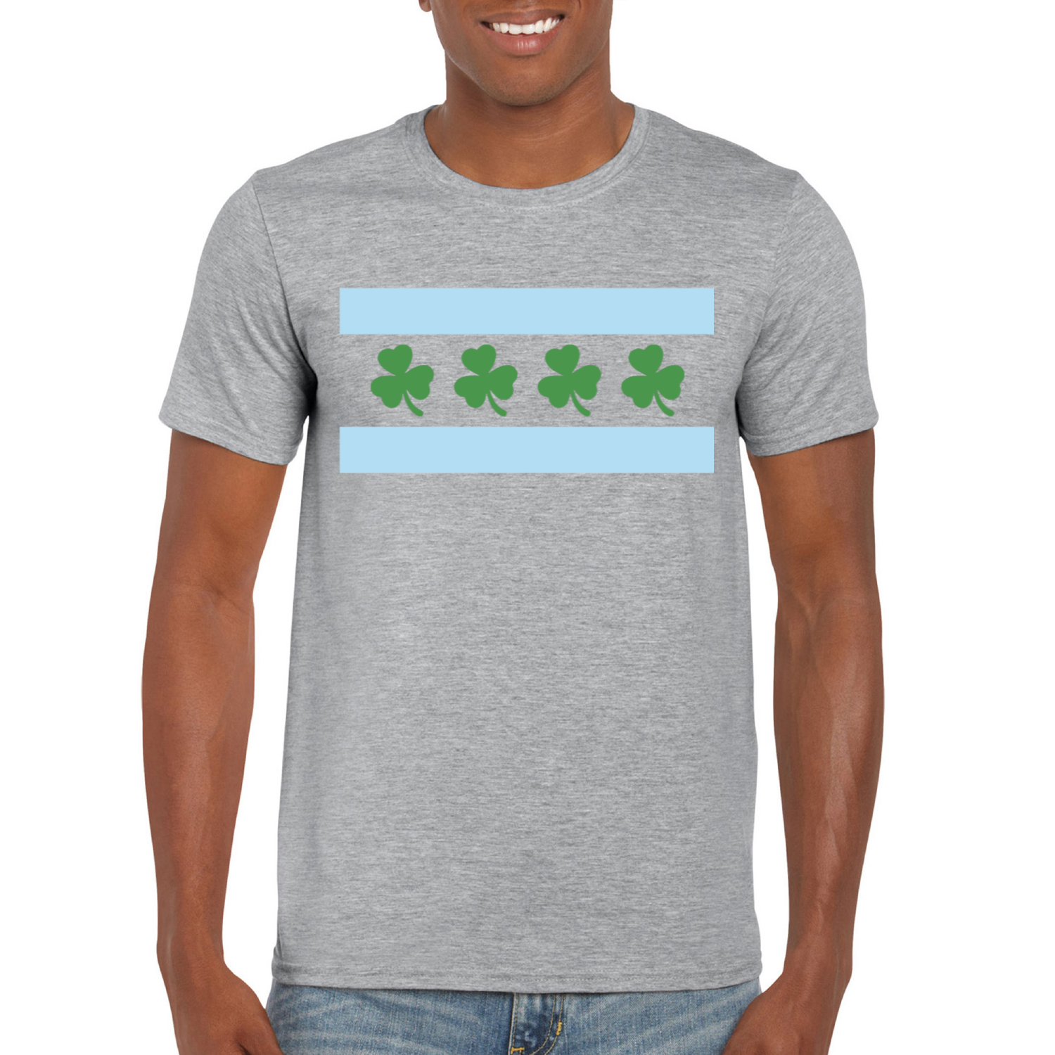 Chicago Flag Shamrock T-Shirt