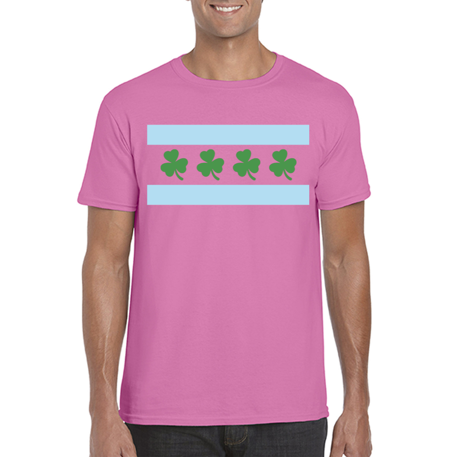 Chicago Flag Shamrock T-Shirt