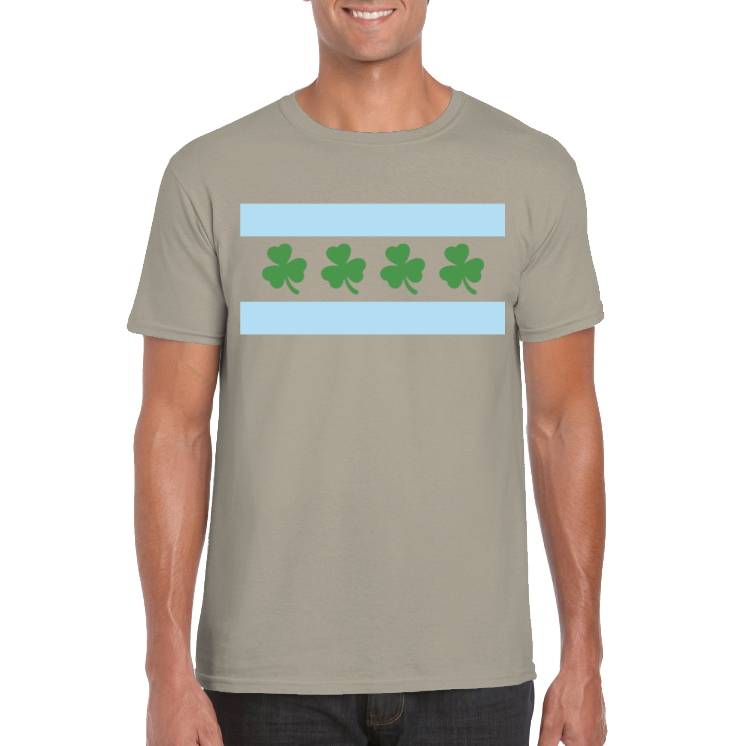 Chicago Flag Shamrock T-Shirt