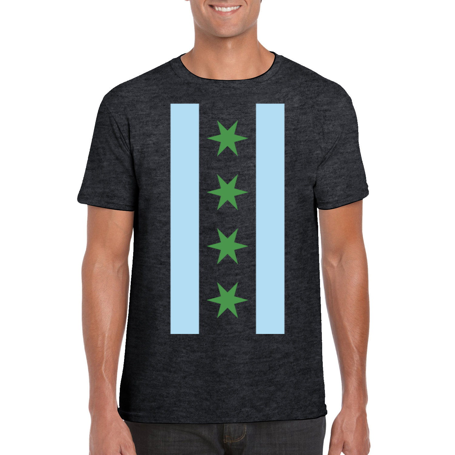 Chicago Flag St Patty’s Vertical T-Shirt