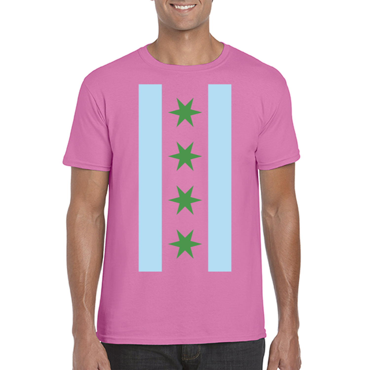 Chicago Flag St Patty’s Vertical T-Shirt
