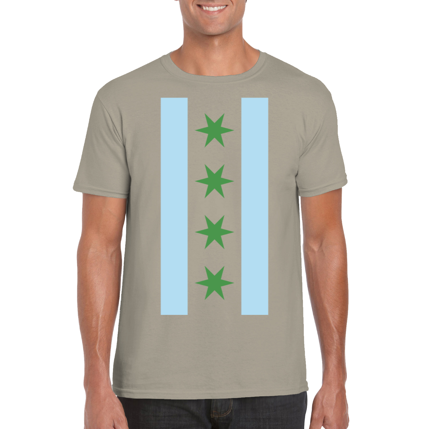 Chicago Flag St Patty’s Vertical T-Shirt