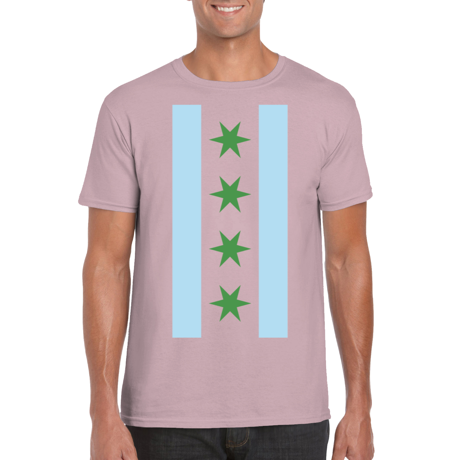 Chicago Flag St Patty’s Vertical T-Shirt