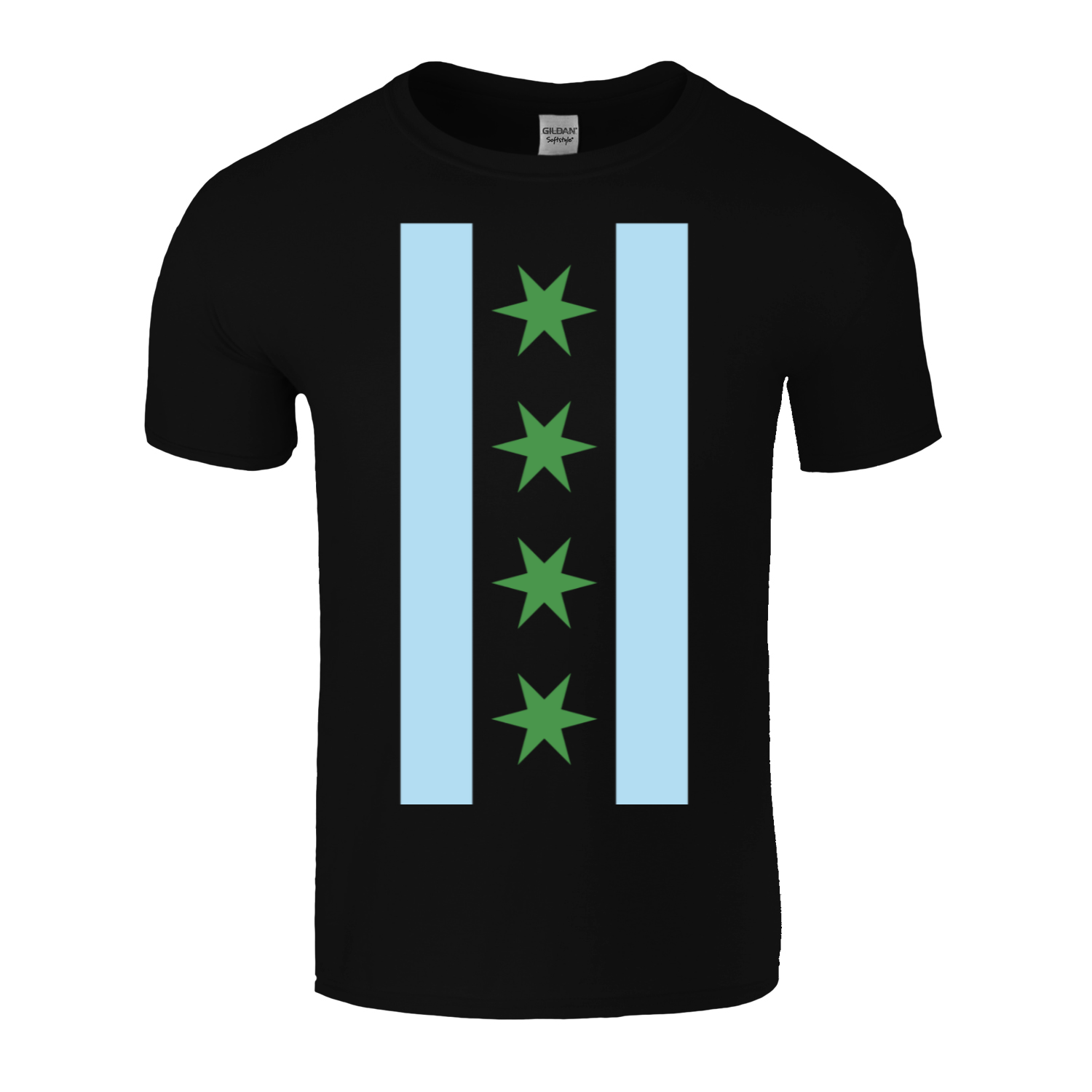 Chicago Flag St Patty’s Vertical T-Shirt