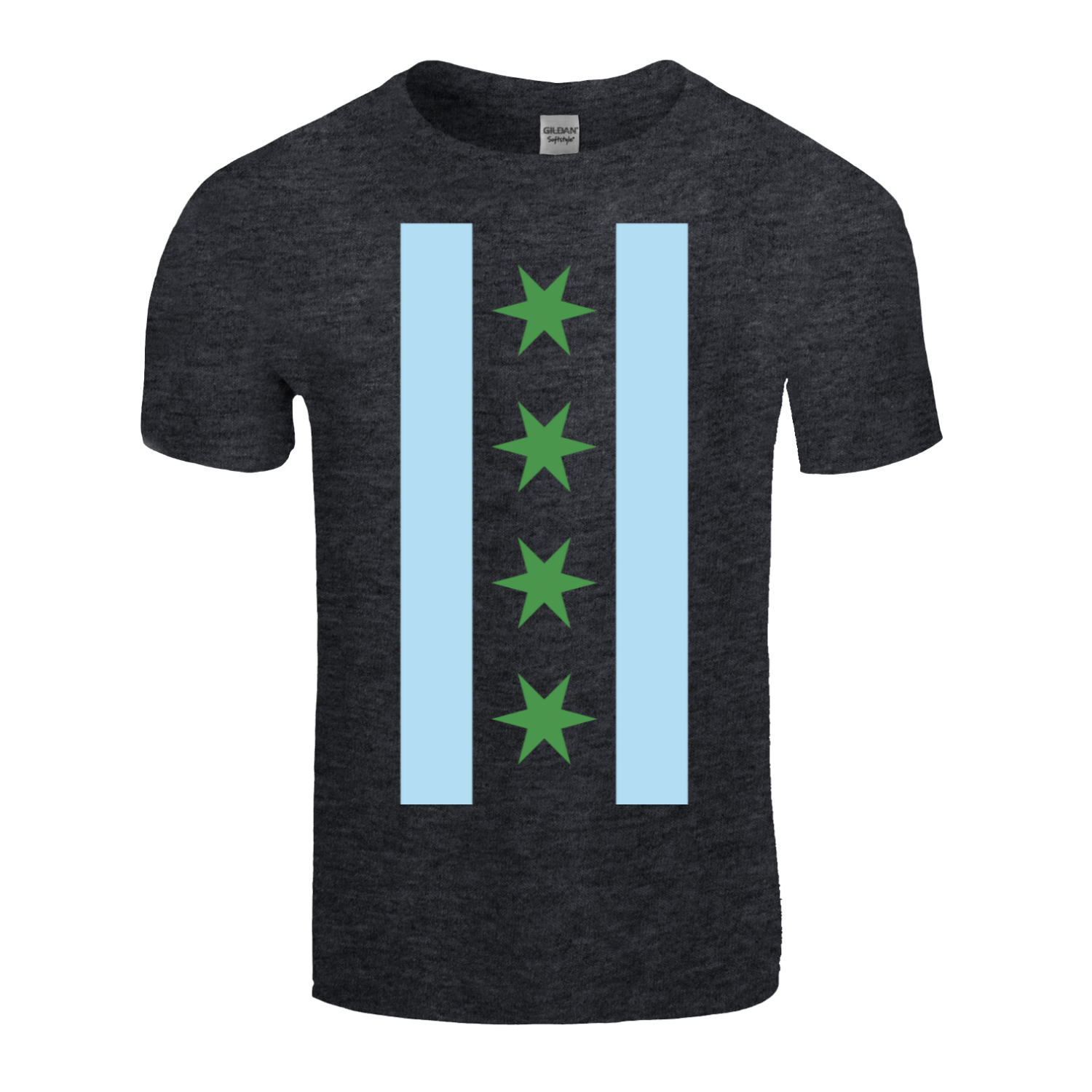 Chicago Flag St Patty’s Vertical T-Shirt