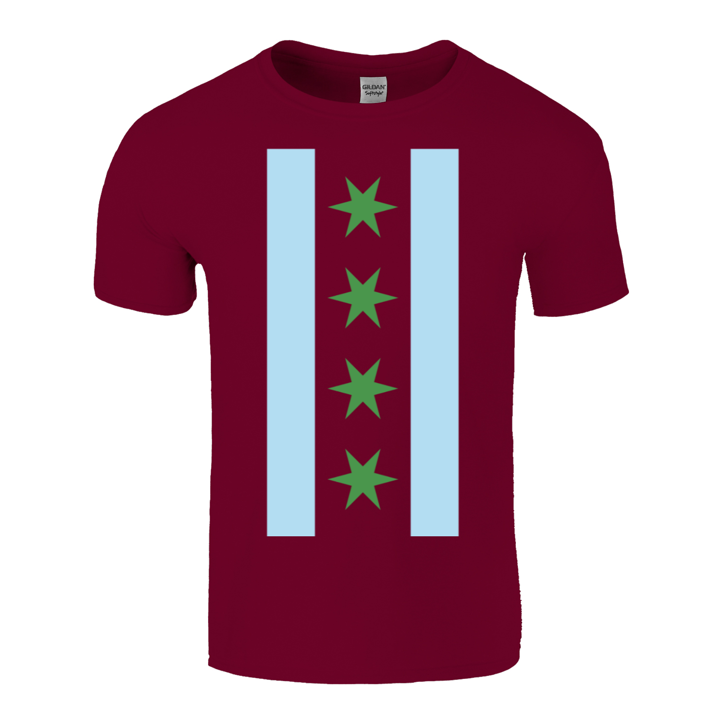 Chicago Flag St Patty’s Vertical T-Shirt