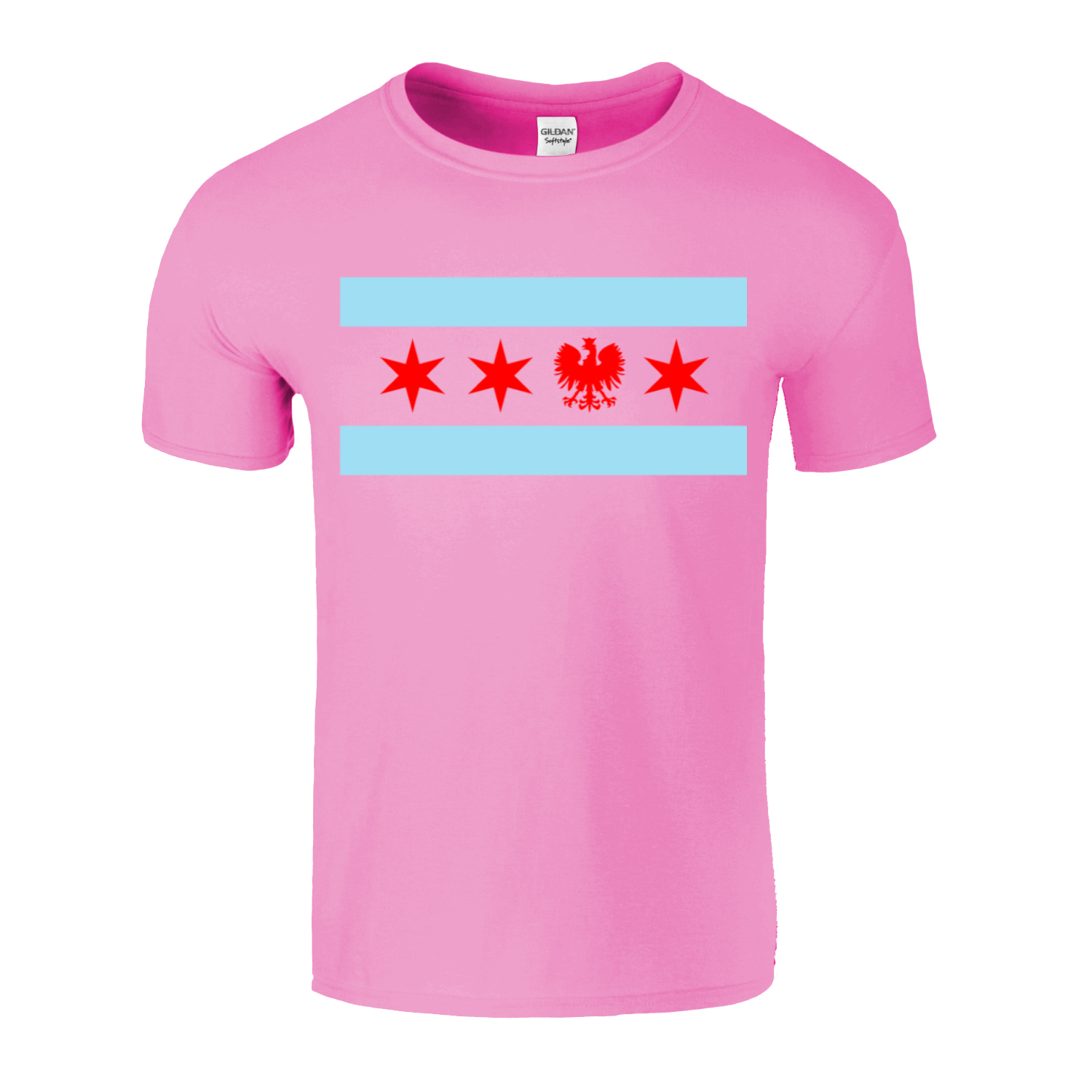 Chicago Flag Single Polish Eagle T-Shirt