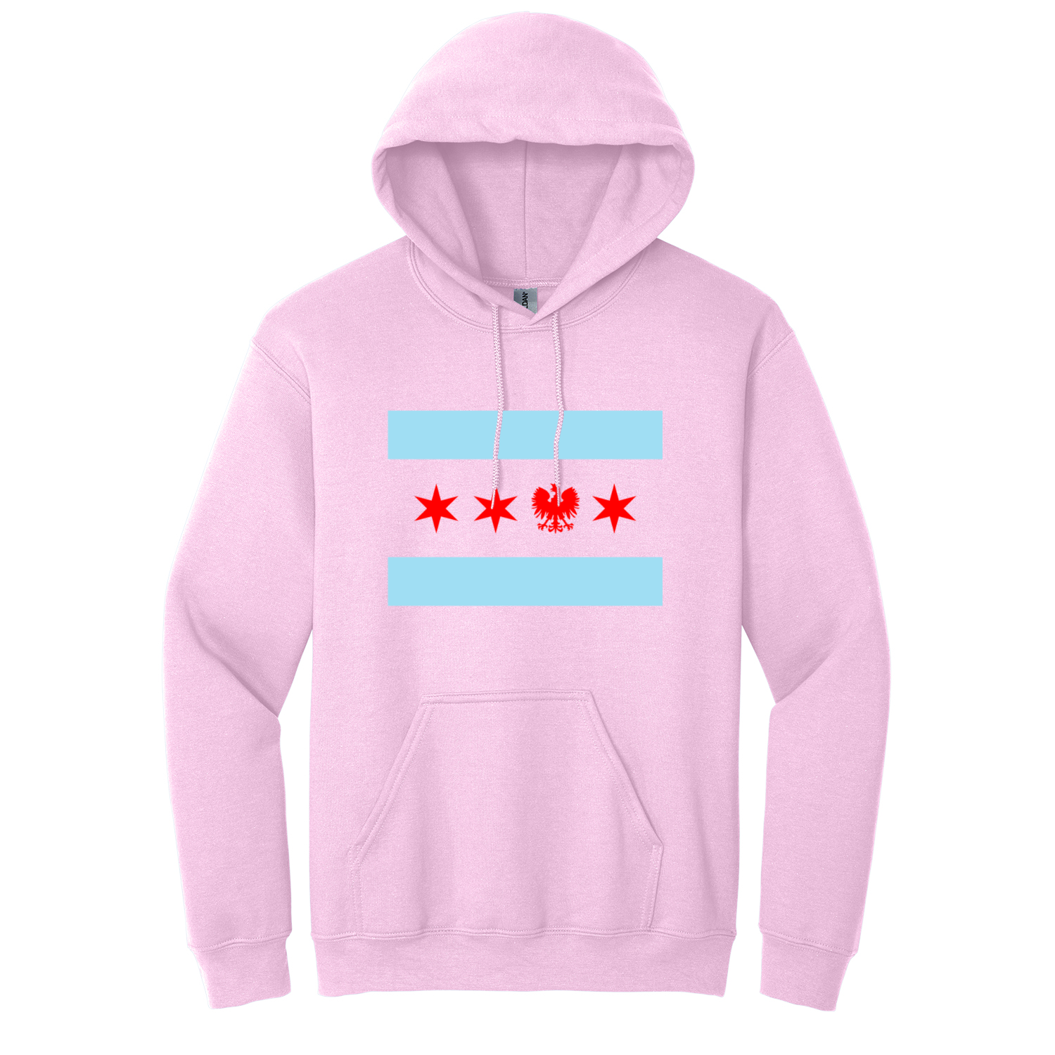 Chicago Flag Single Polish Eagle Hoodie