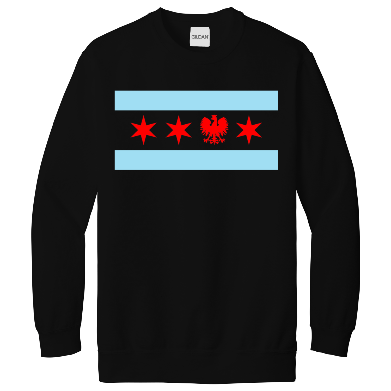 Chicago Flag Single Polish Eagle Sweatshirt