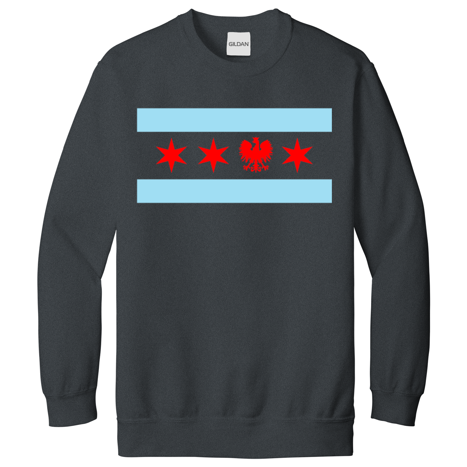 Chicago Flag Single Polish Eagle Sweatshirt