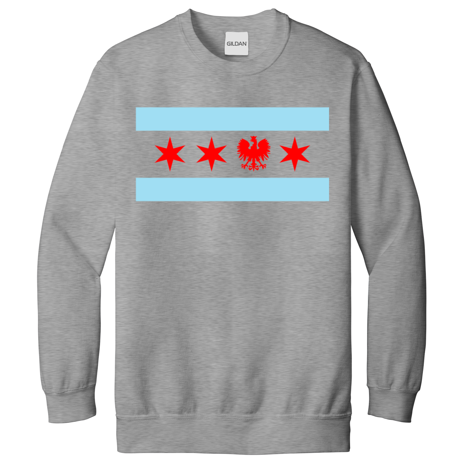 Chicago Flag Single Polish Eagle Sweatshirt