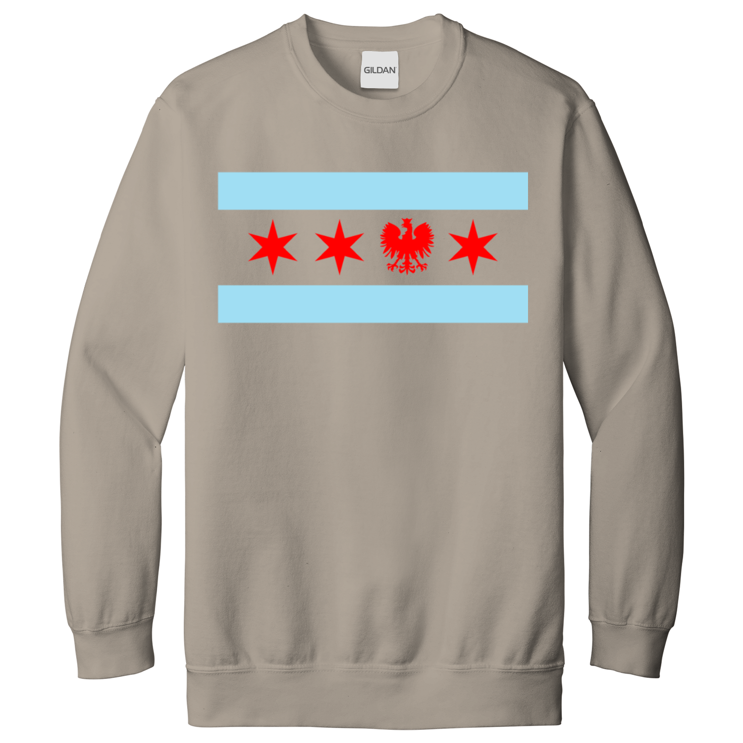 Chicago Flag Single Polish Eagle Sweatshirt