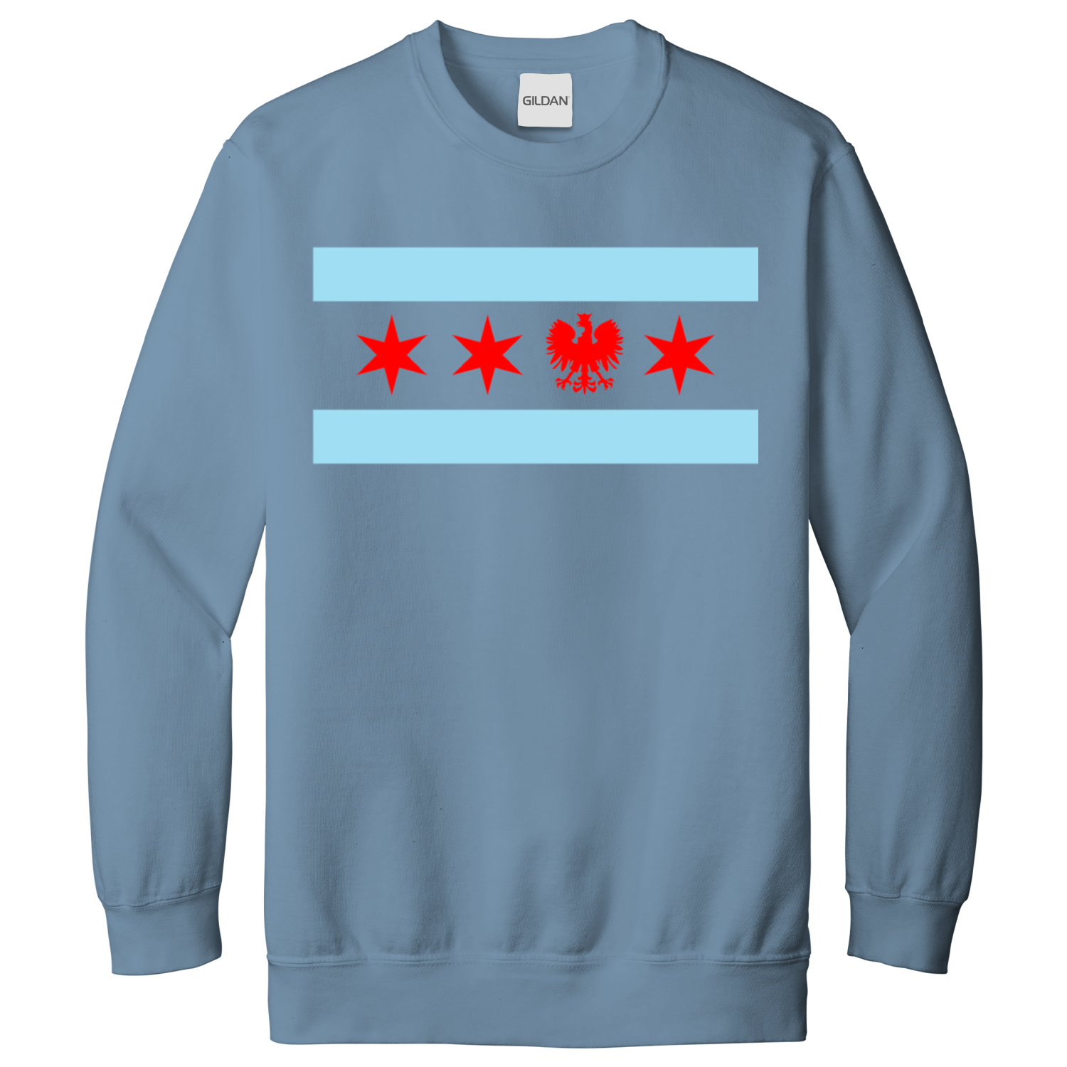 Chicago Flag Single Polish Eagle Sweatshirt