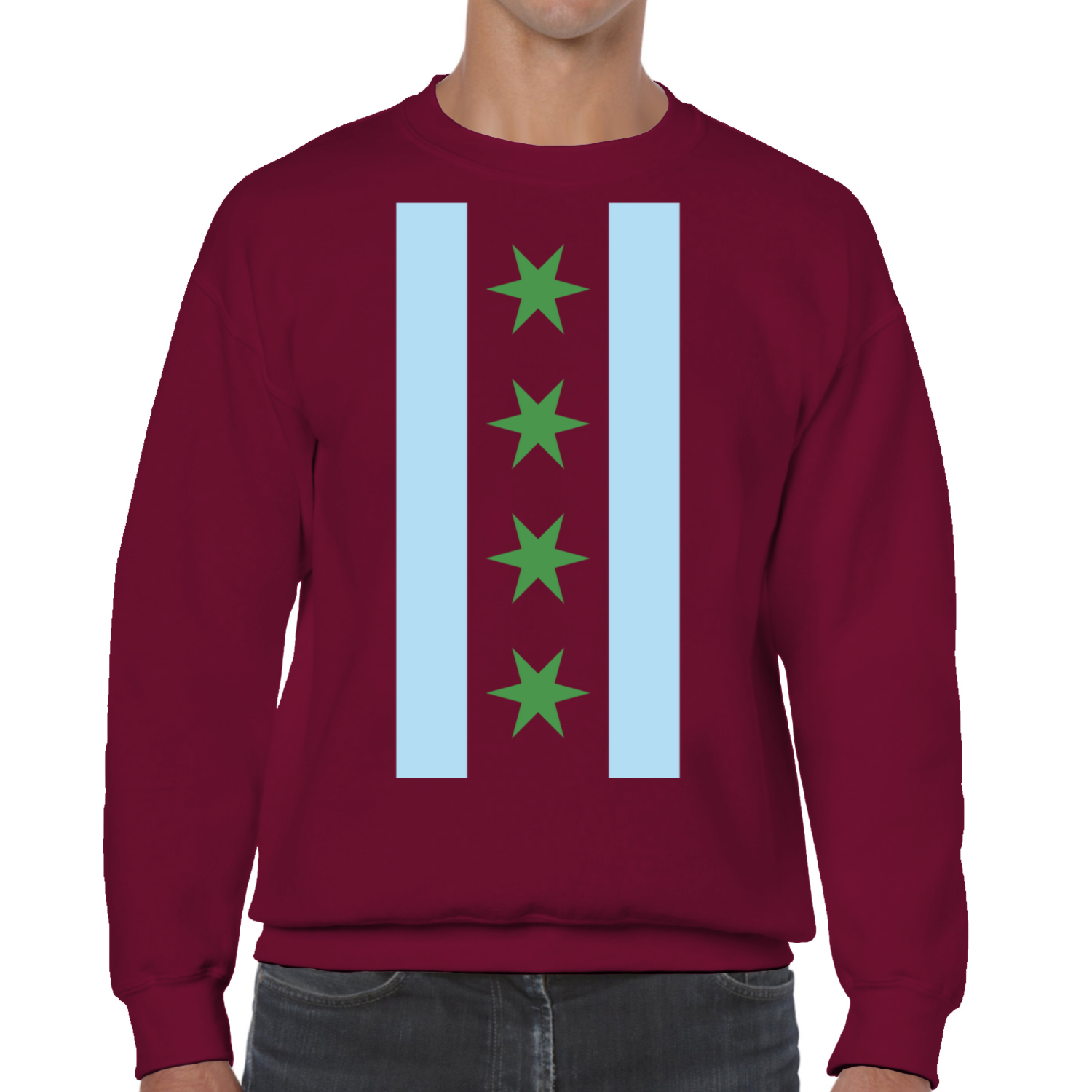 Chicago Flag St Patty’s Vertical Sweatshirt