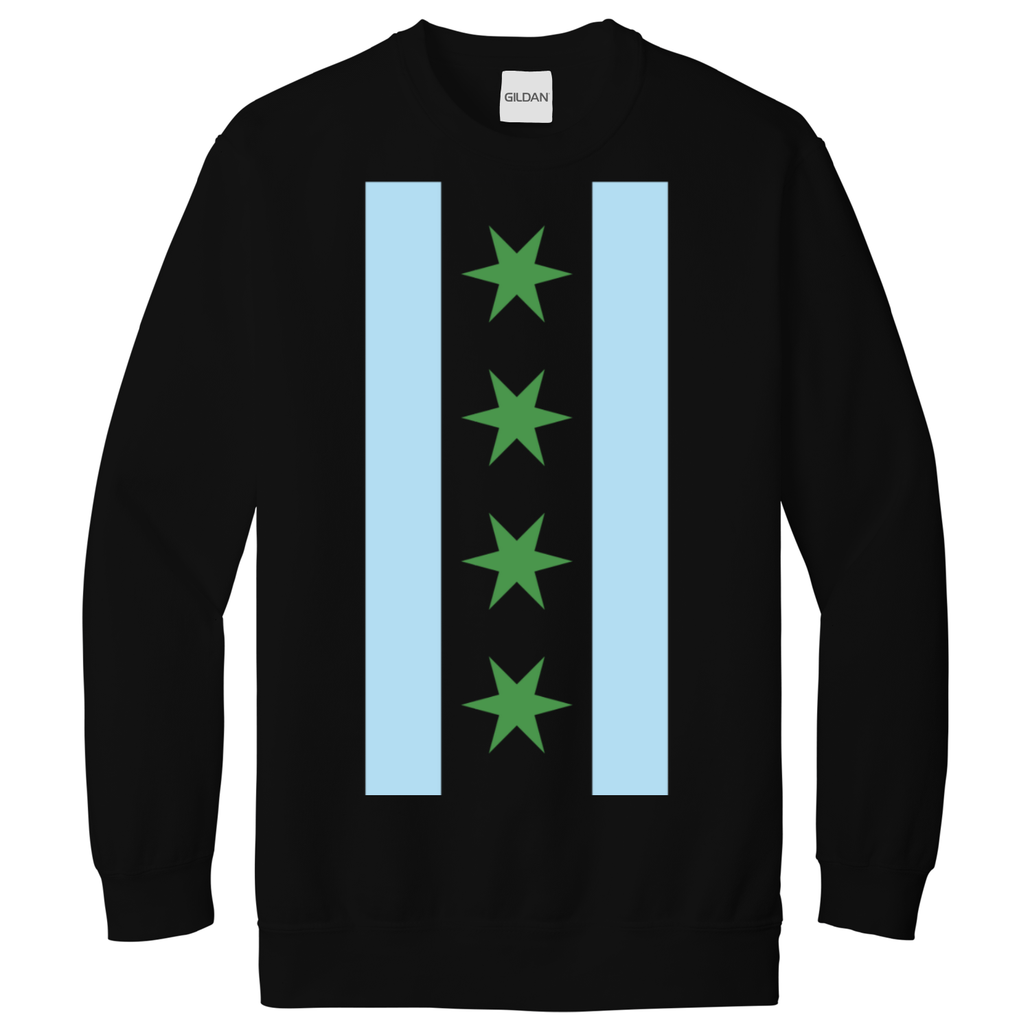 Chicago Flag St Patty’s Vertical Sweatshirt
