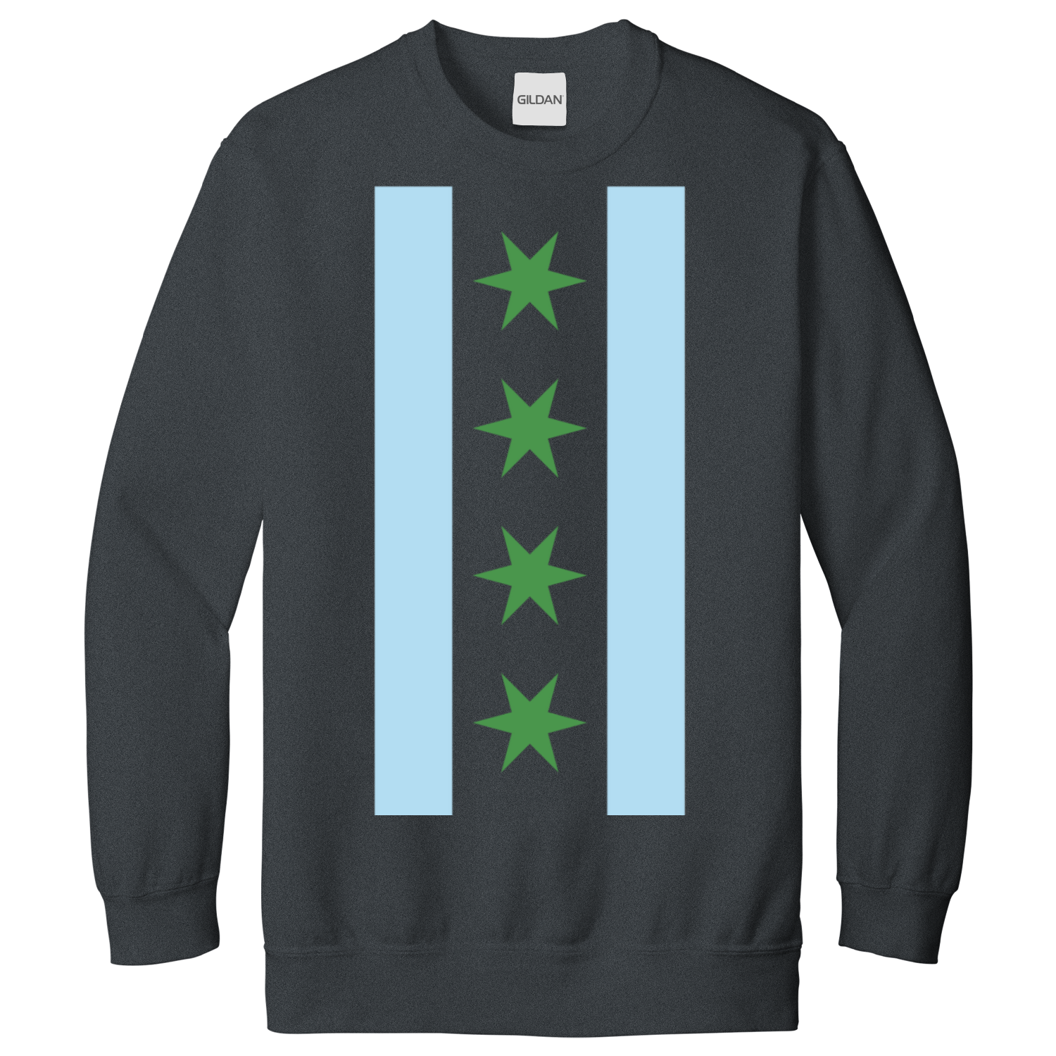 Chicago Flag St Patty’s Vertical Sweatshirt
