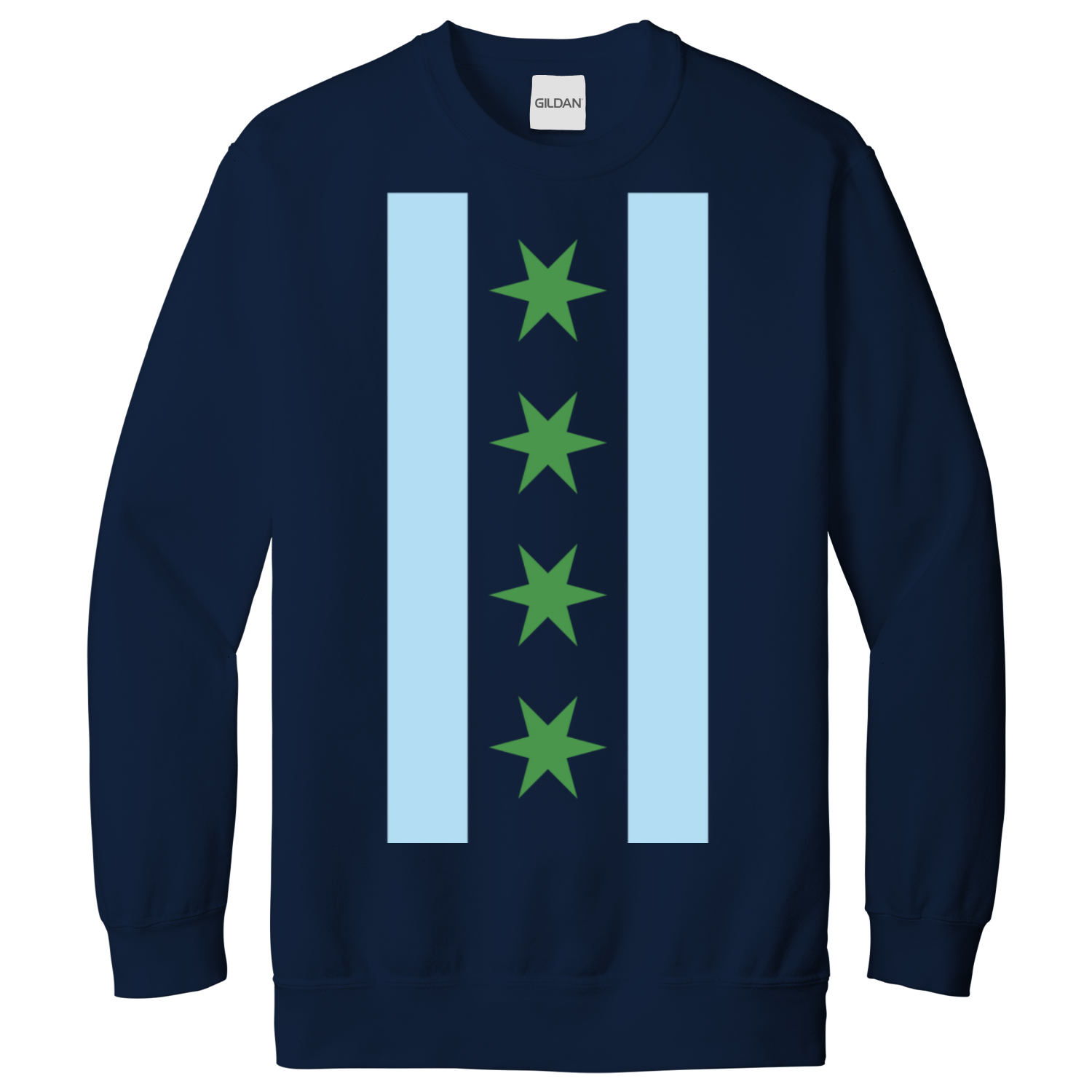 Chicago Flag St Patty’s Vertical Sweatshirt