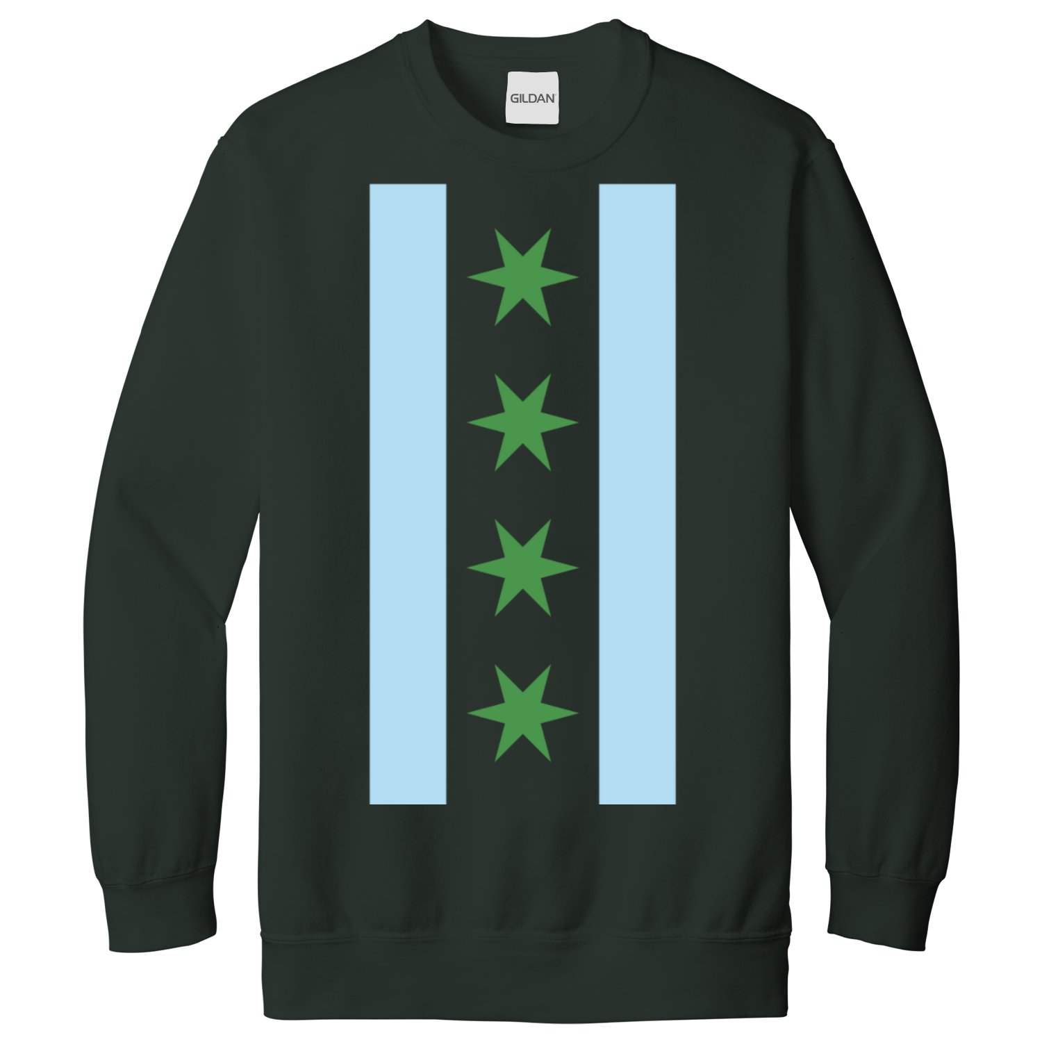 Chicago Flag St Patty’s Vertical Sweatshirt
