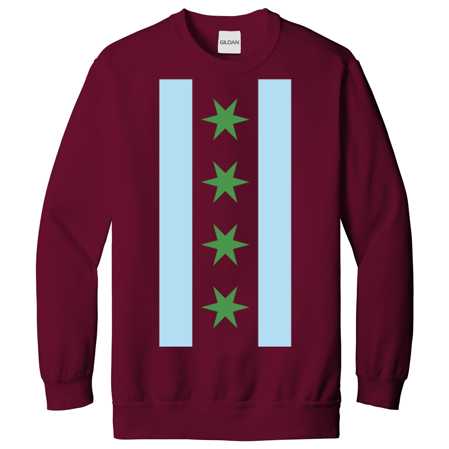 Chicago Flag St Patty’s Vertical Sweatshirt