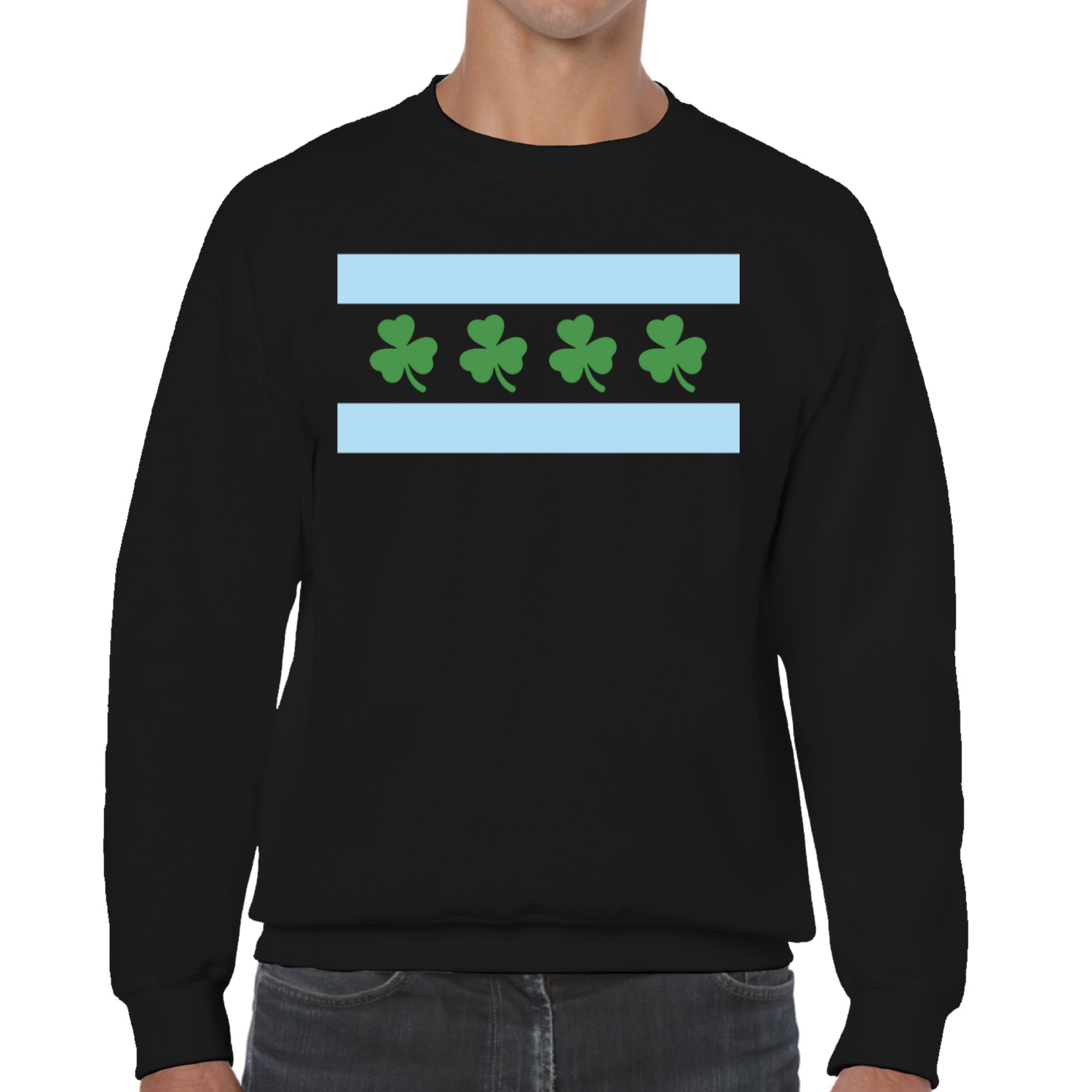 Chicago Flag Shamrock Sweatshirt