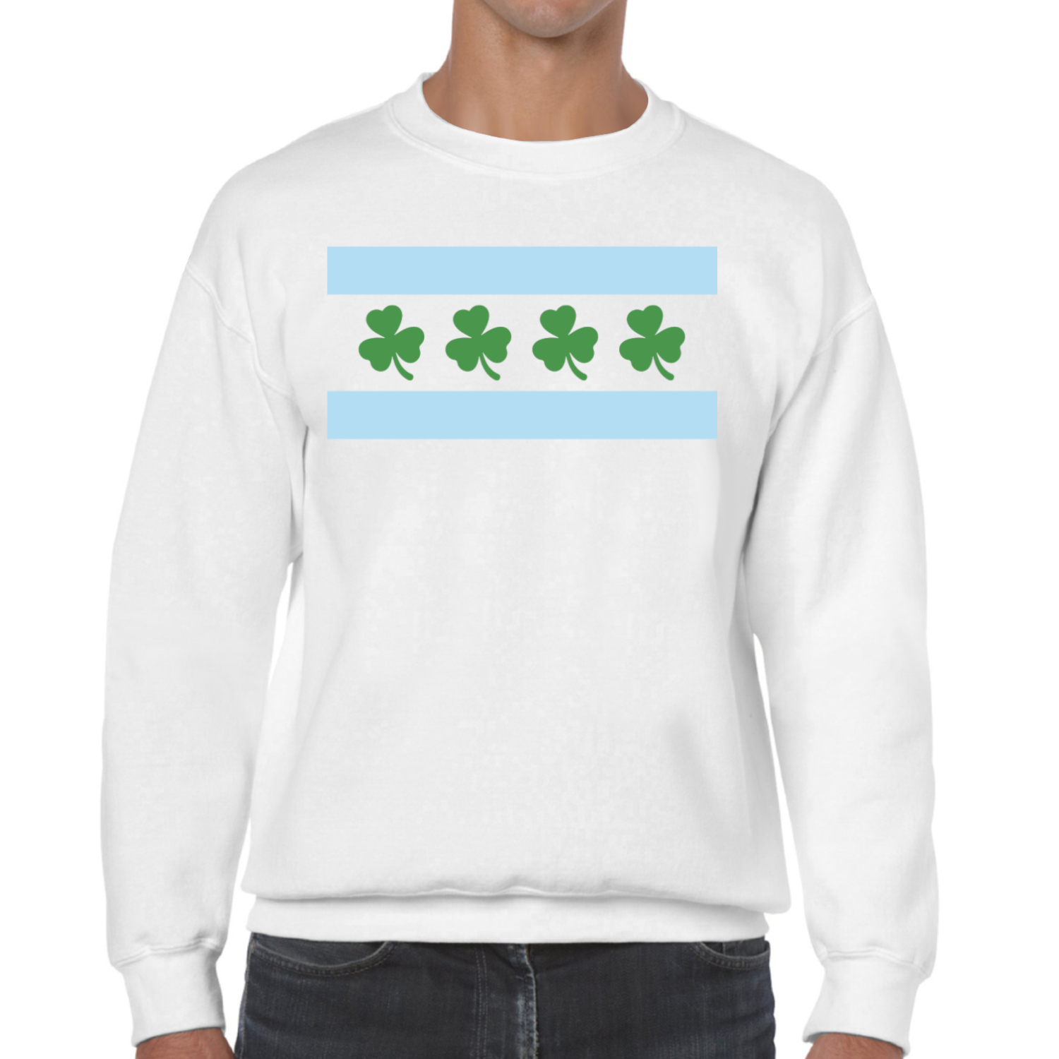 Chicago Flag Shamrock Sweatshirt