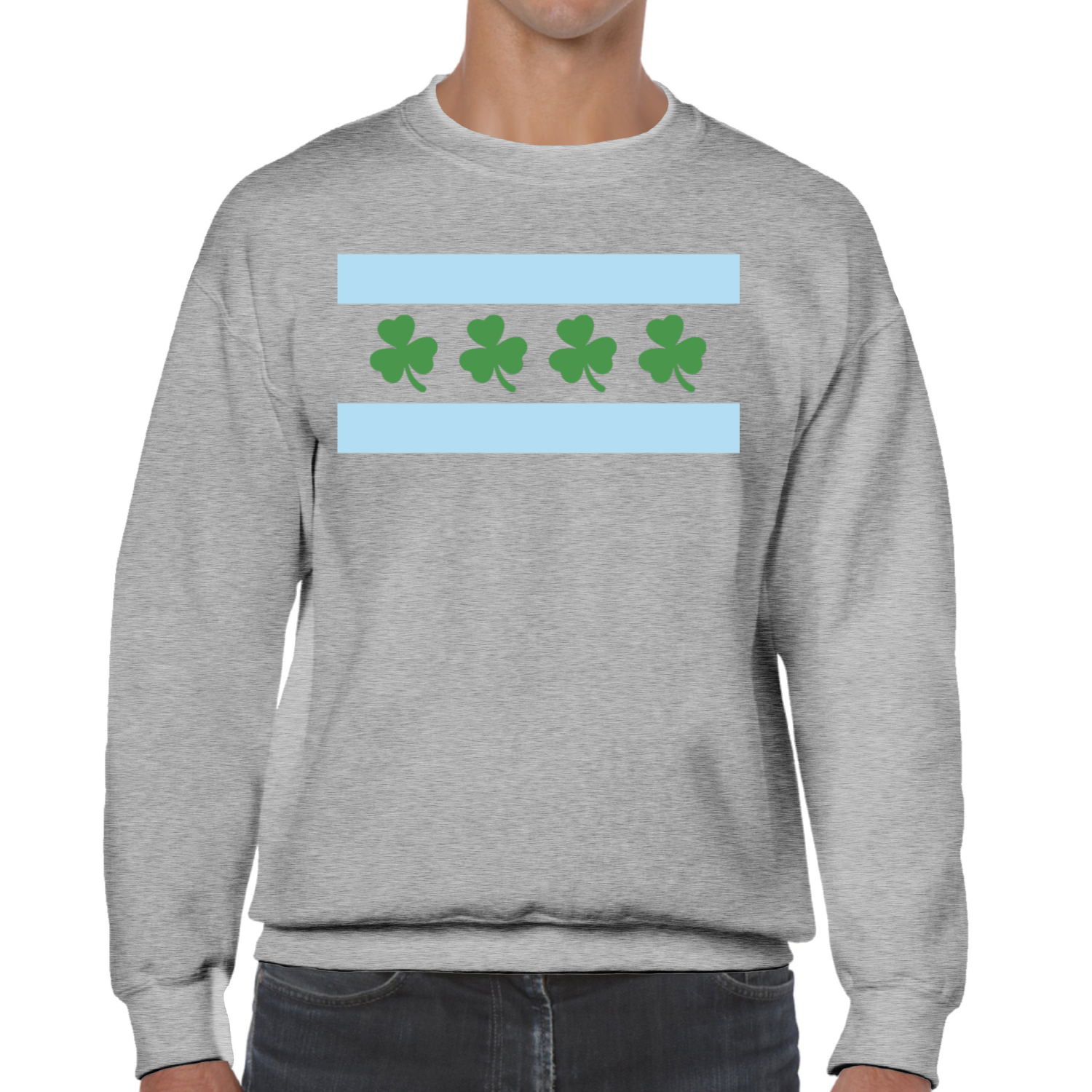 Chicago Flag Shamrock Sweatshirt