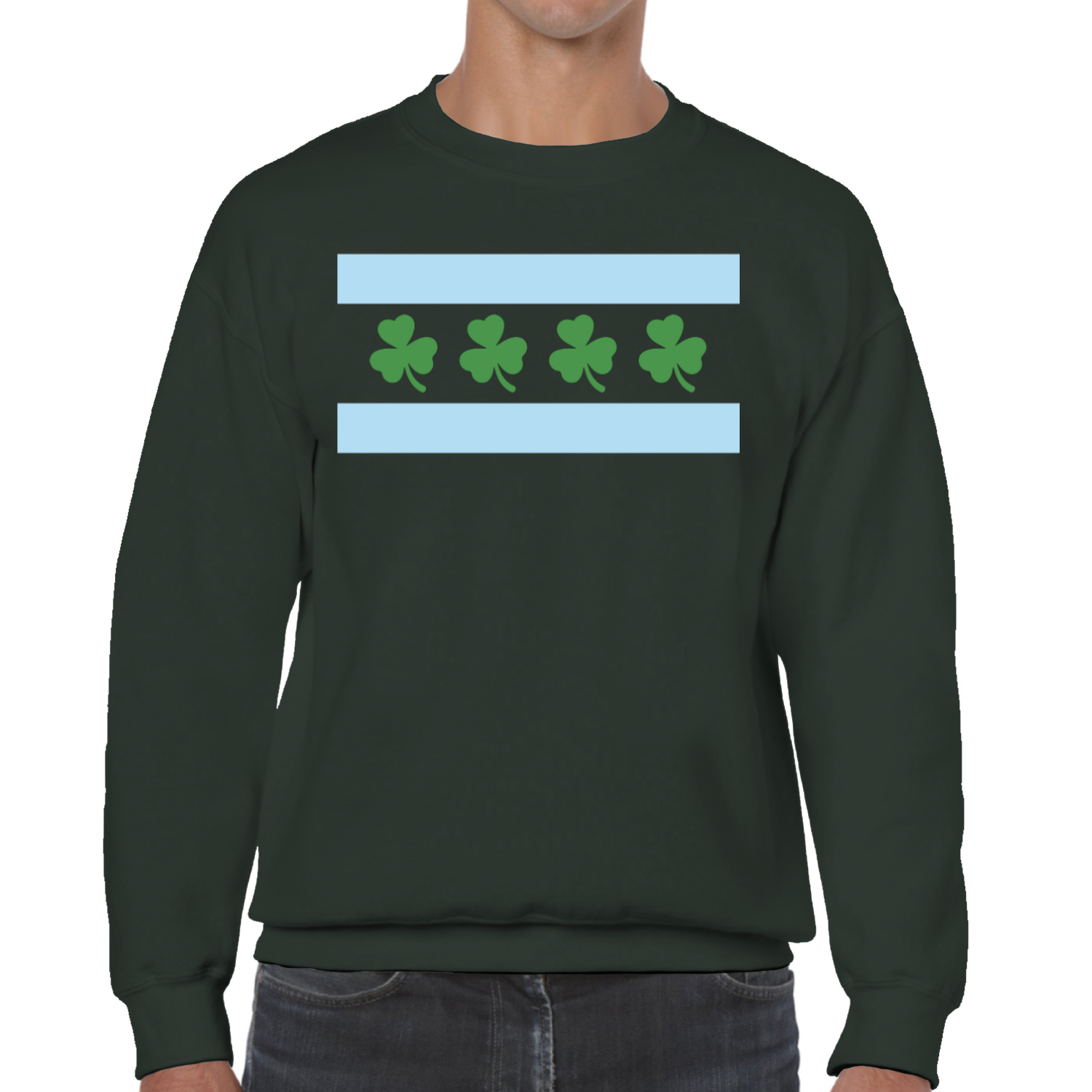 Chicago Flag Shamrock Sweatshirt