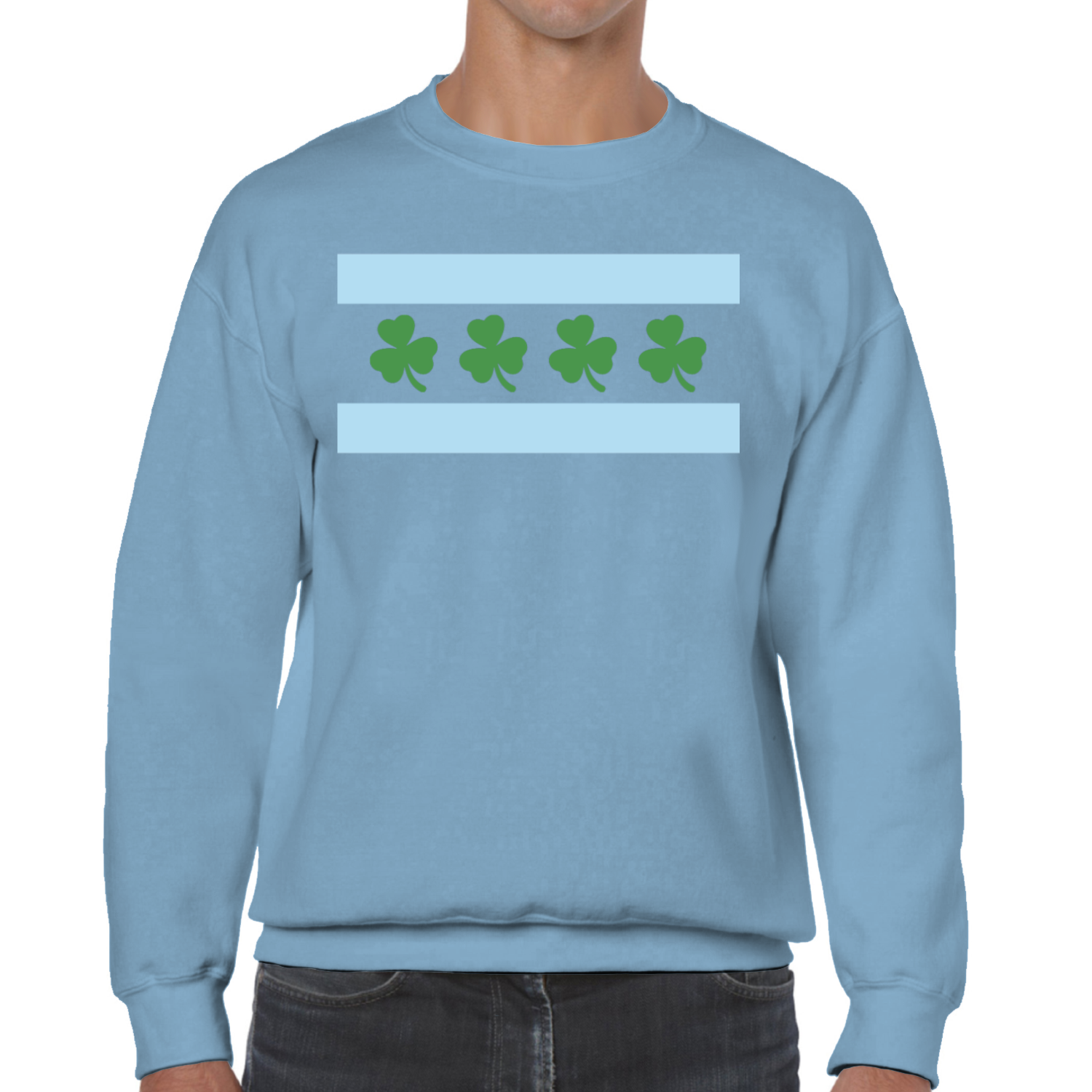 Chicago Flag Shamrock Sweatshirt