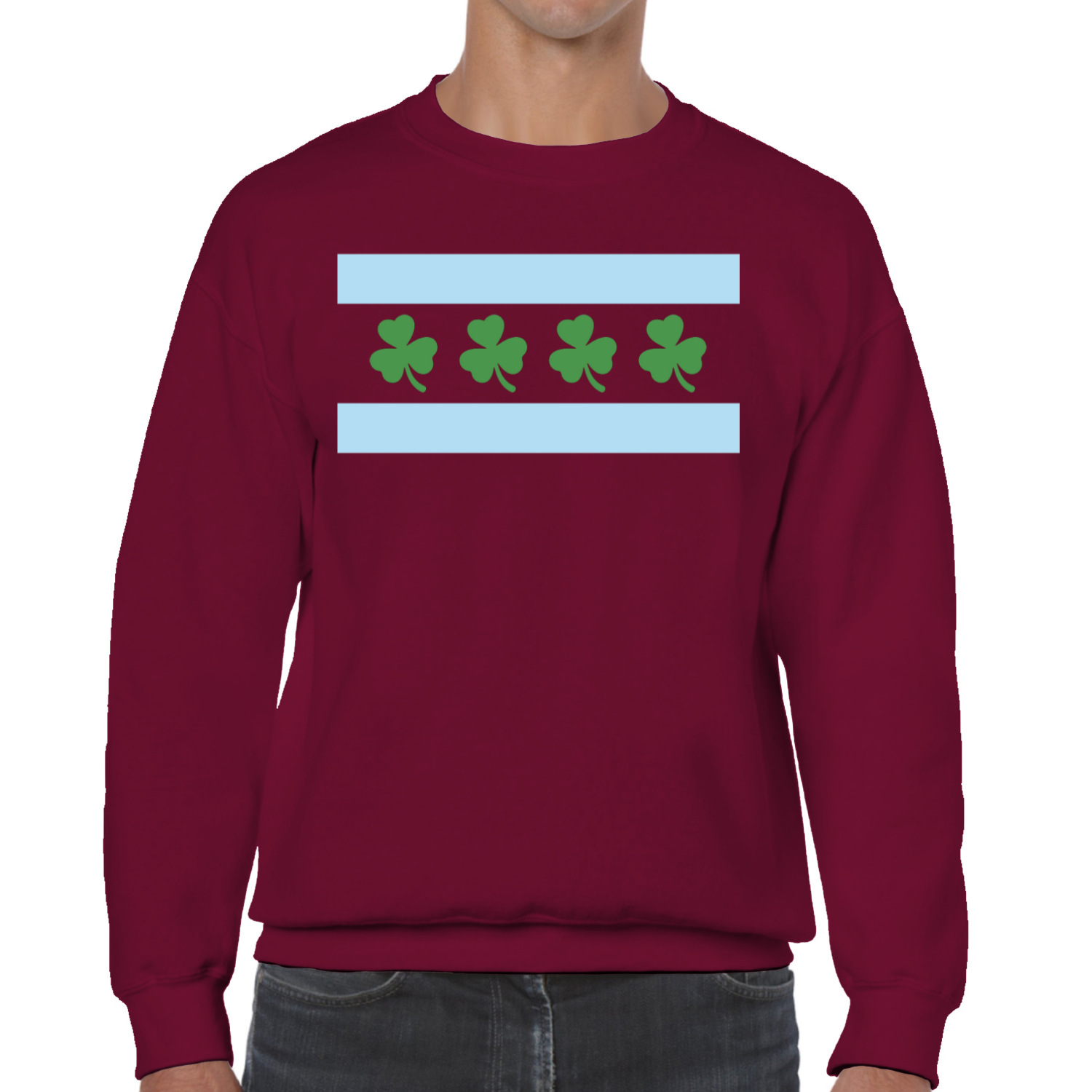 Chicago Flag Shamrock Sweatshirt