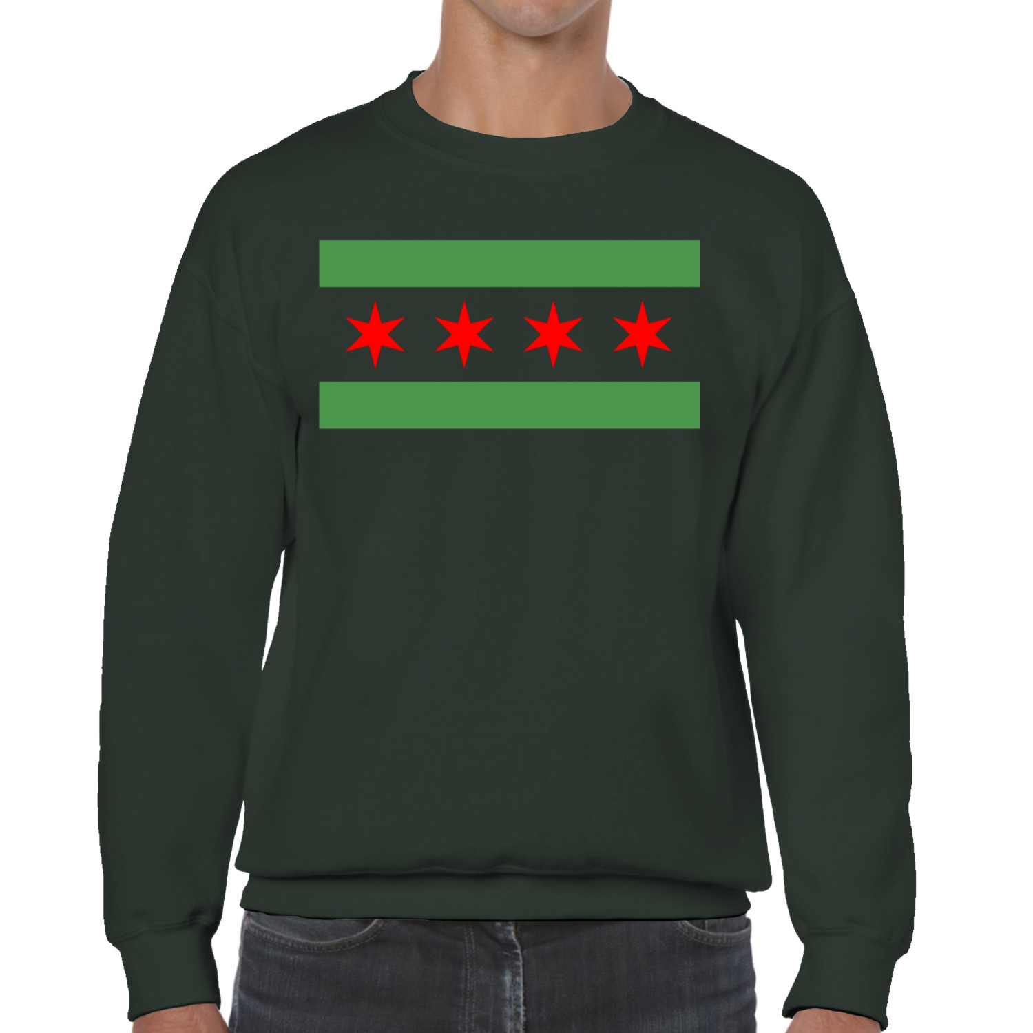 Chicago Flag Green River Sweatshirt