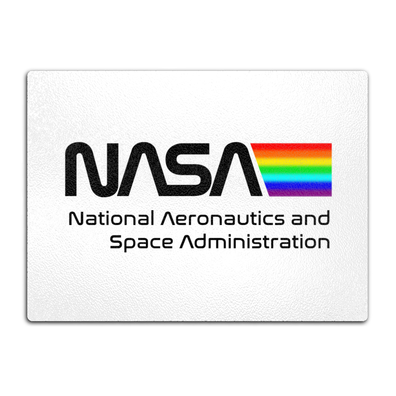 NASA Space Logo Glass Cutting Board