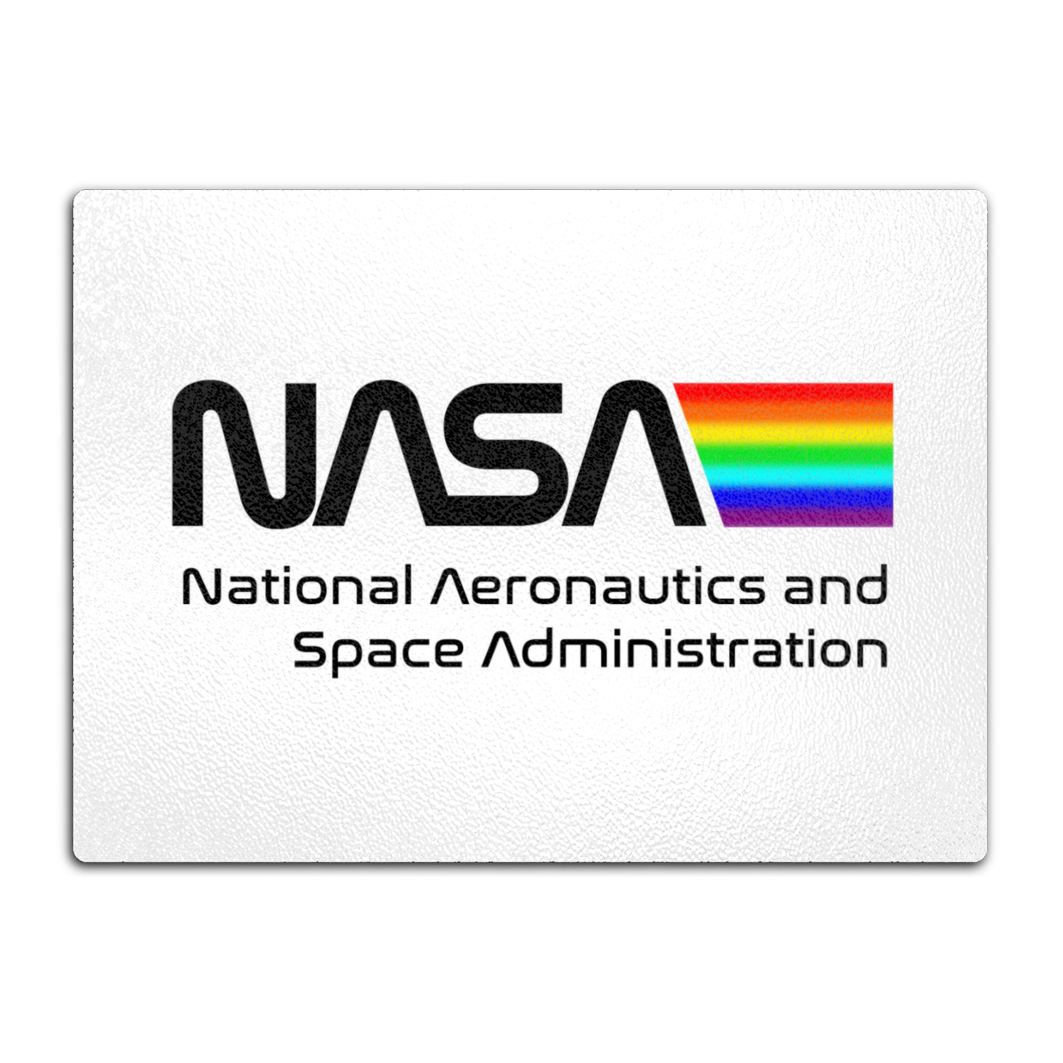 NASA Space Logo Glass Cutting Board