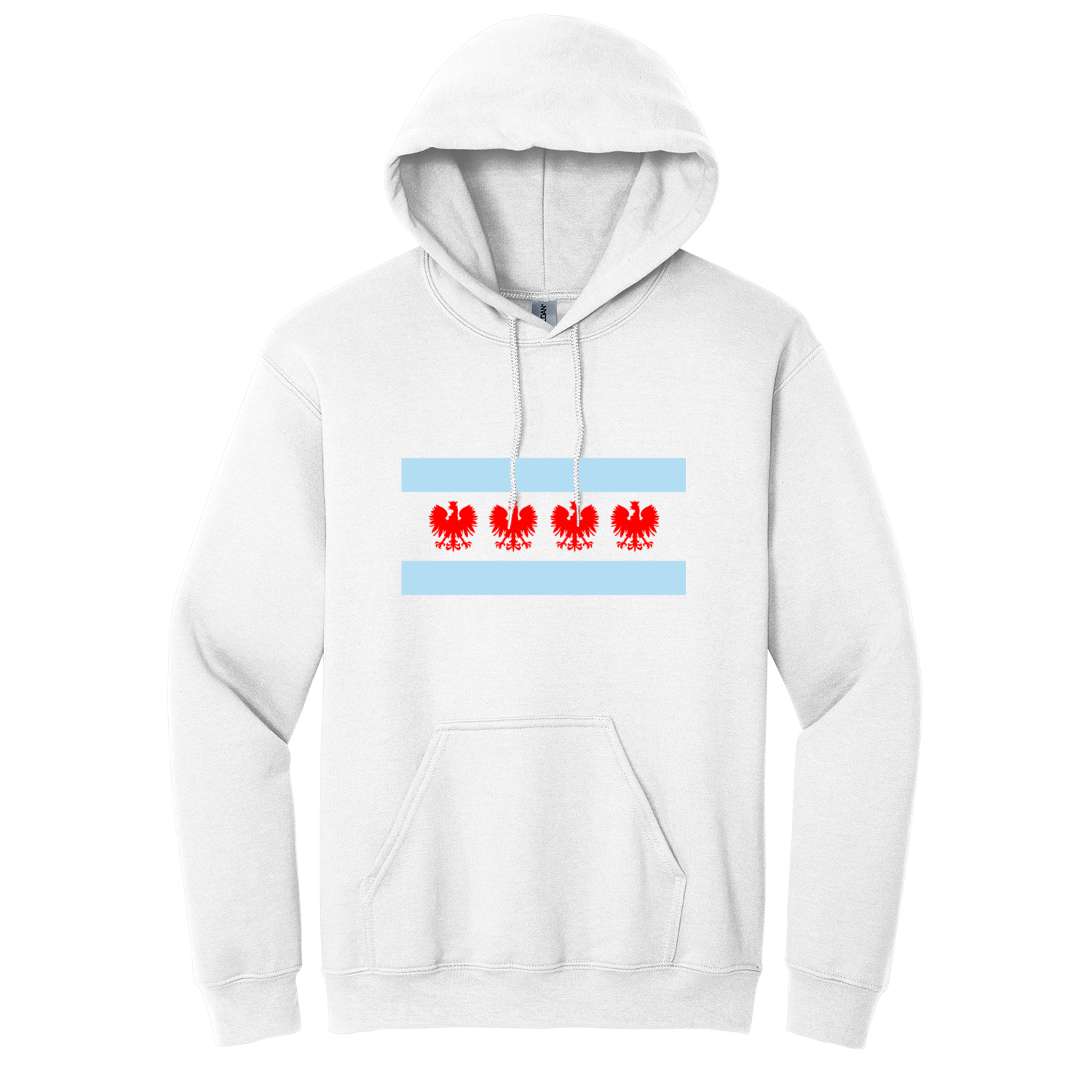 Chicago Flag Four Eagle Hoodie