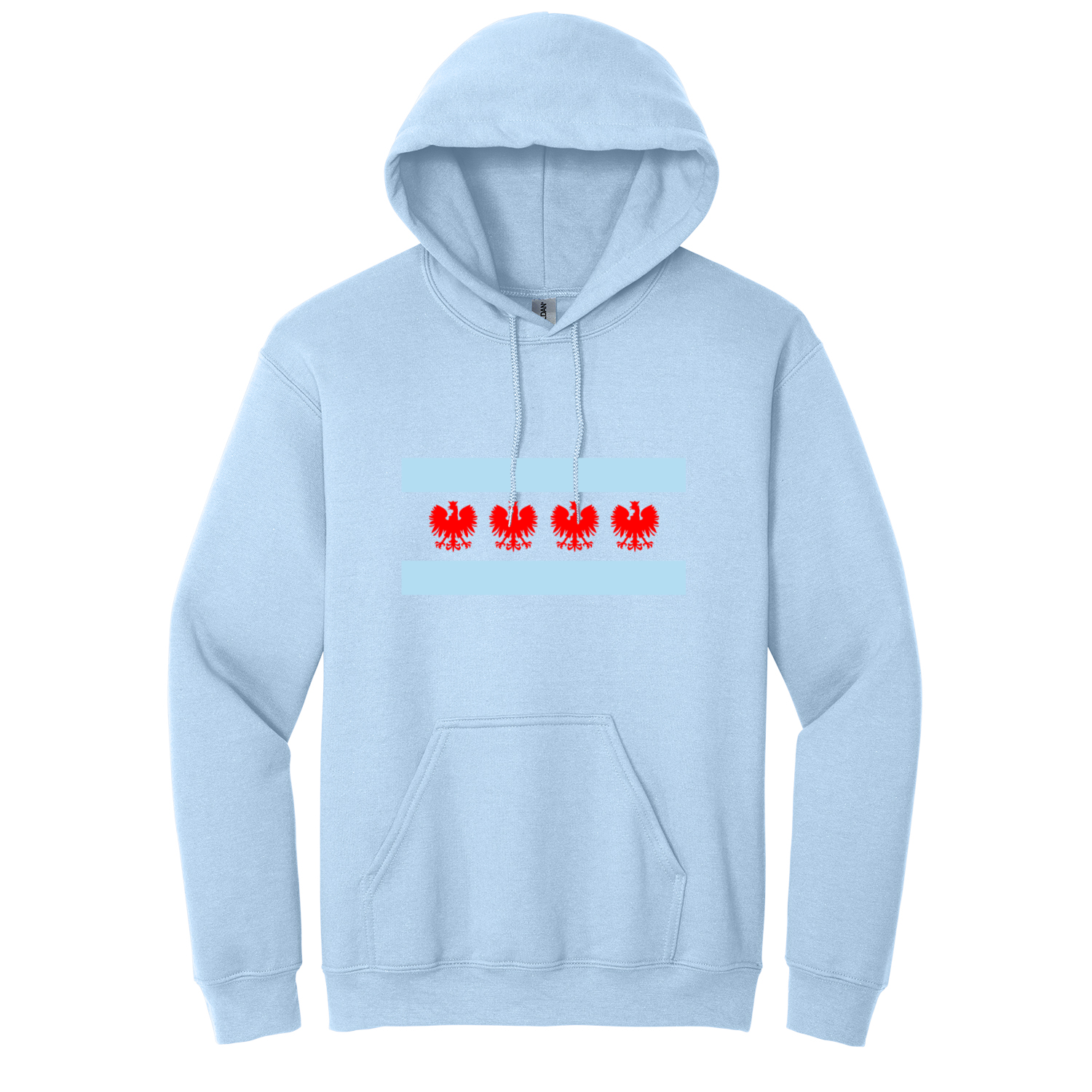Chicago Flag Four Eagle Hoodie