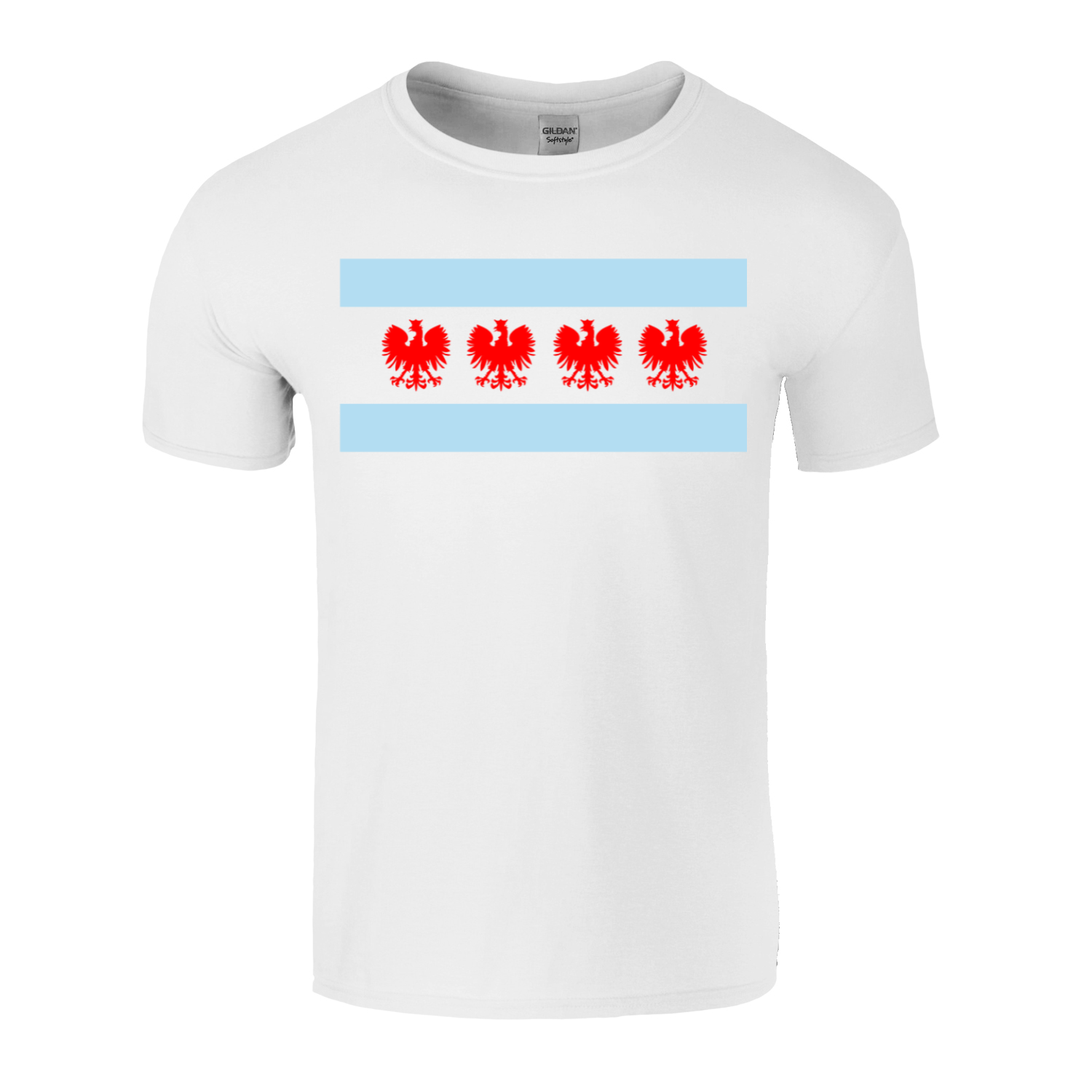 Chicago Flag Four Eagle T-Shirt