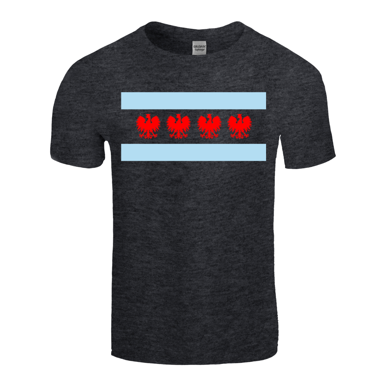 Chicago Flag Four Eagle T-Shirt