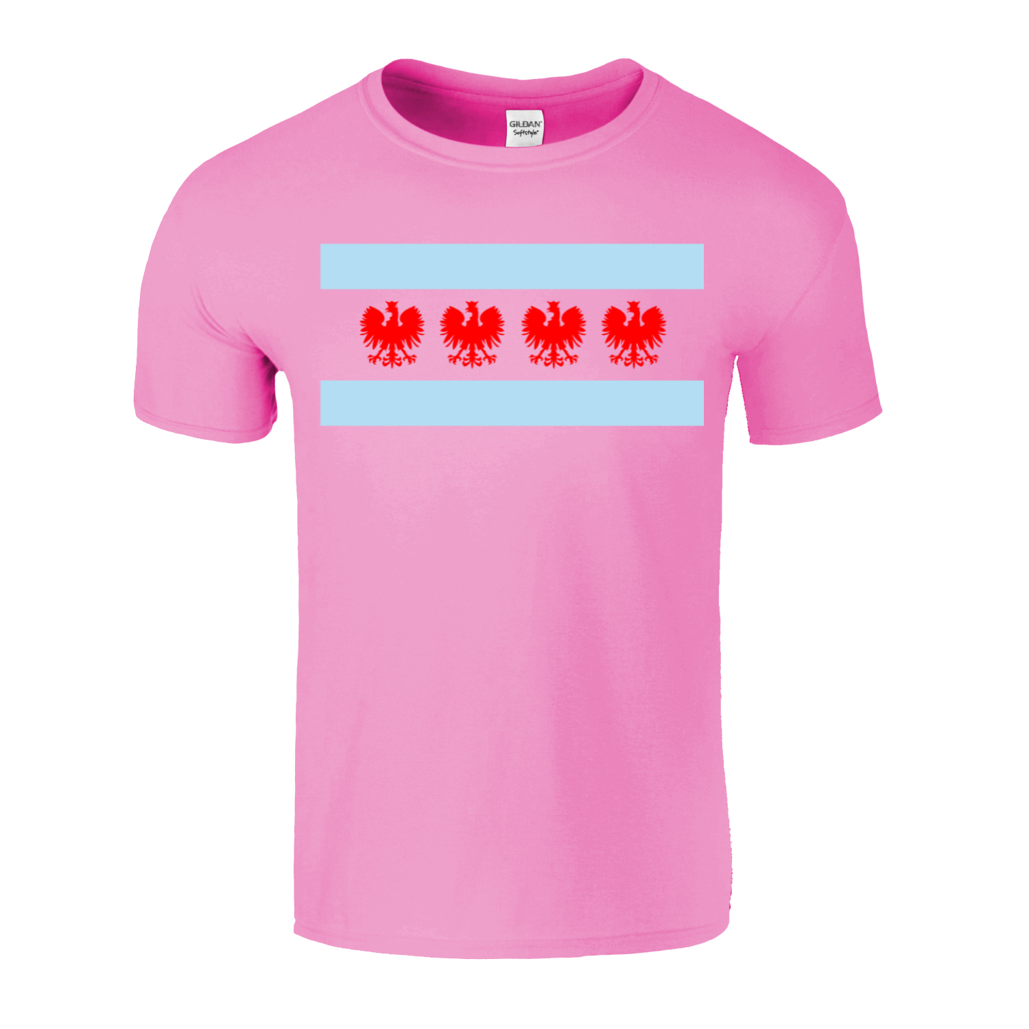 Chicago Flag Four Eagle T-Shirt