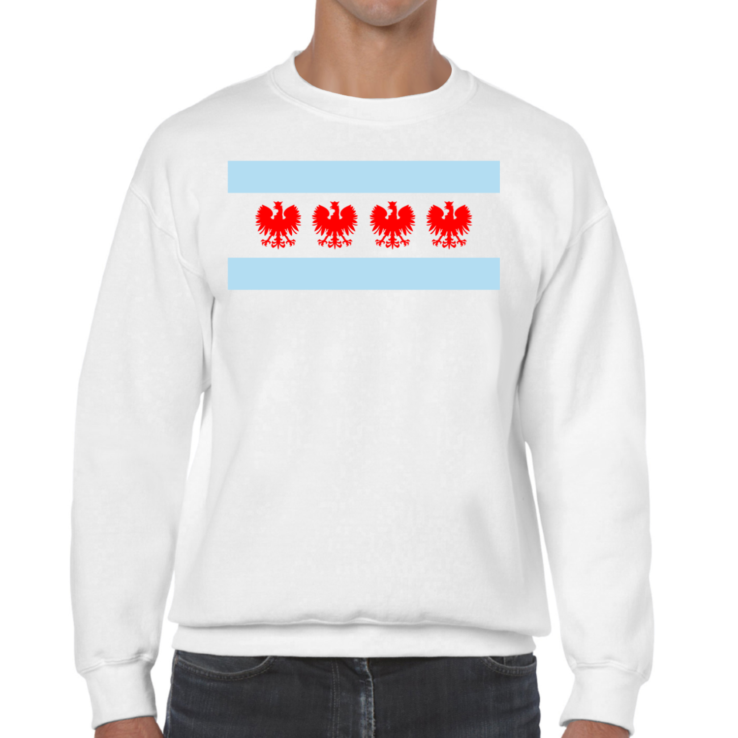 Chicago Flag Four Eagle Sweatshirt
