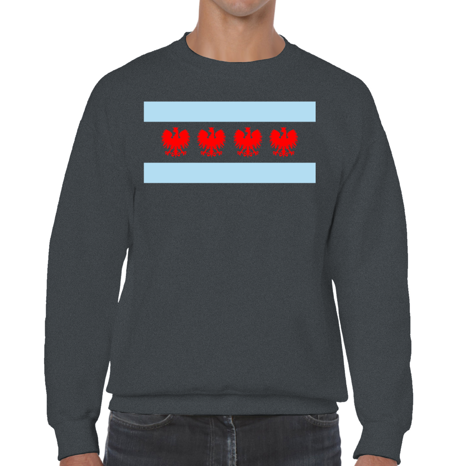 Chicago Flag Four Eagle Sweatshirt