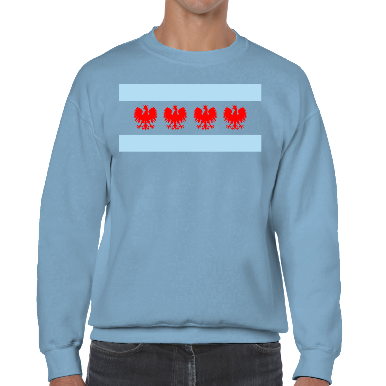 Chicago Flag Four Eagle Sweatshirt