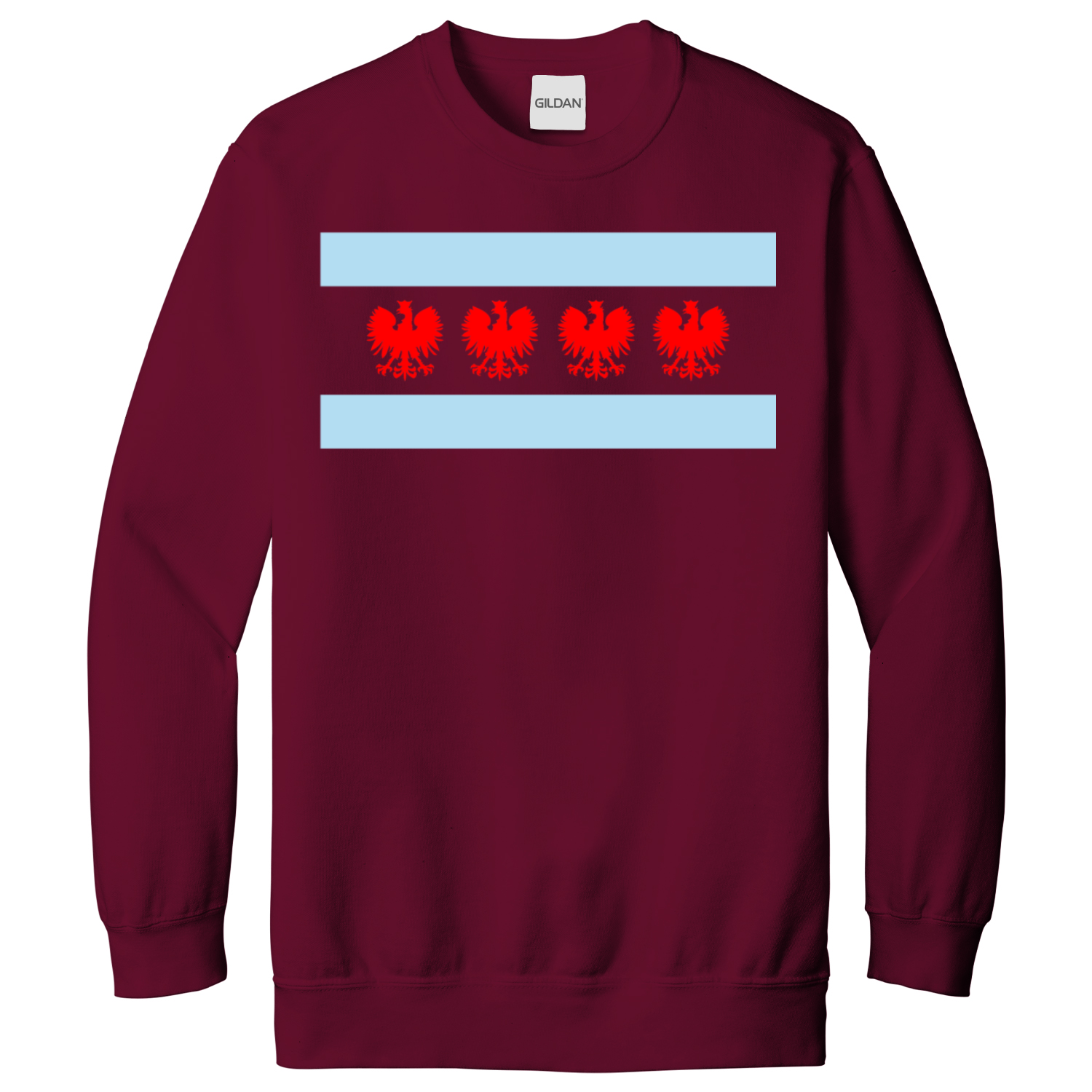 Chicago Flag Four Eagle Sweatshirt