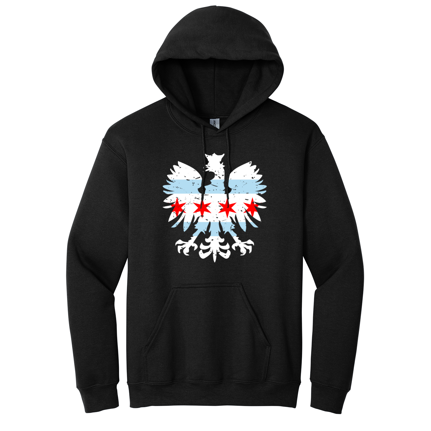 Chicago Flag Eagle Hoodie