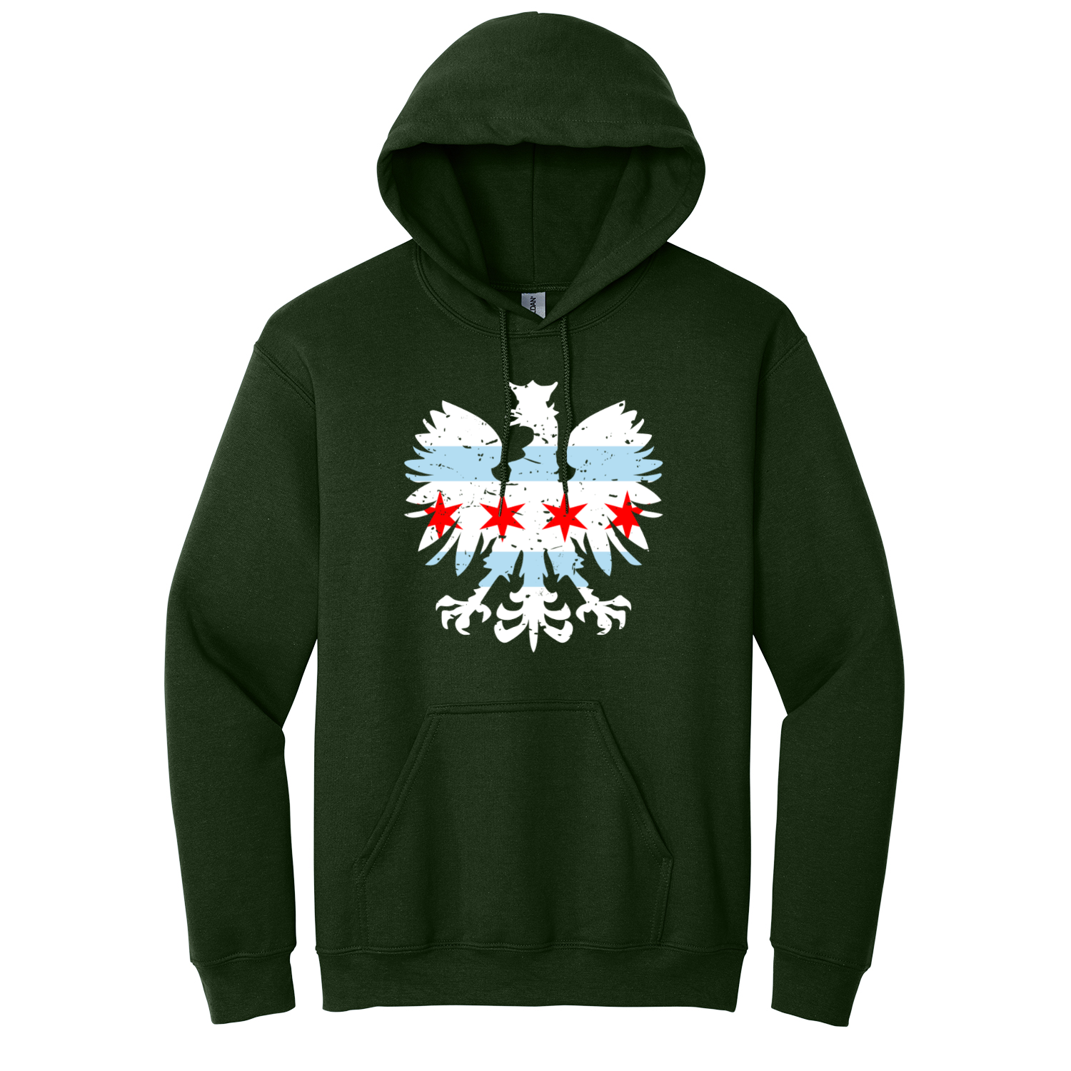 Chicago Flag Eagle Hoodie