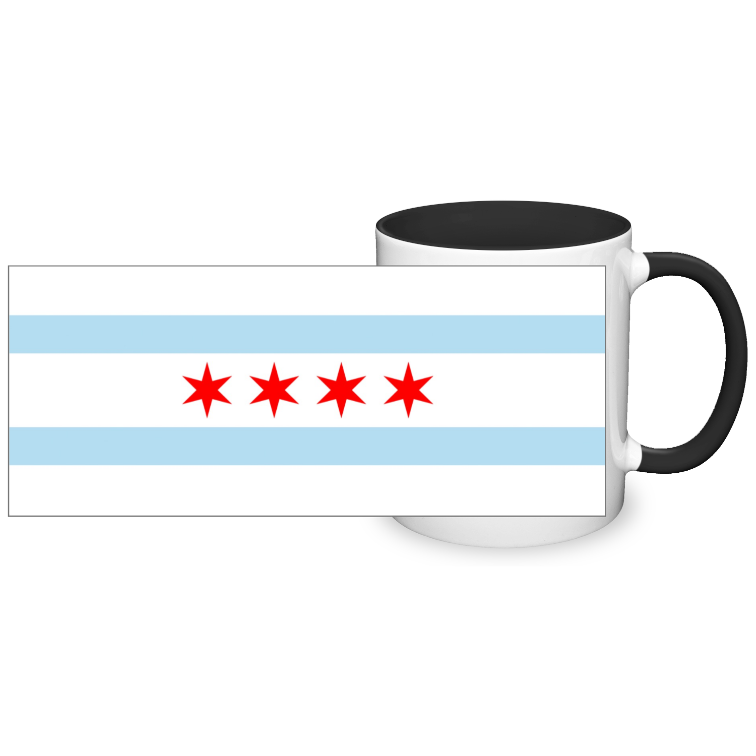 Chicago Flag 2 Tone 11oz Mug