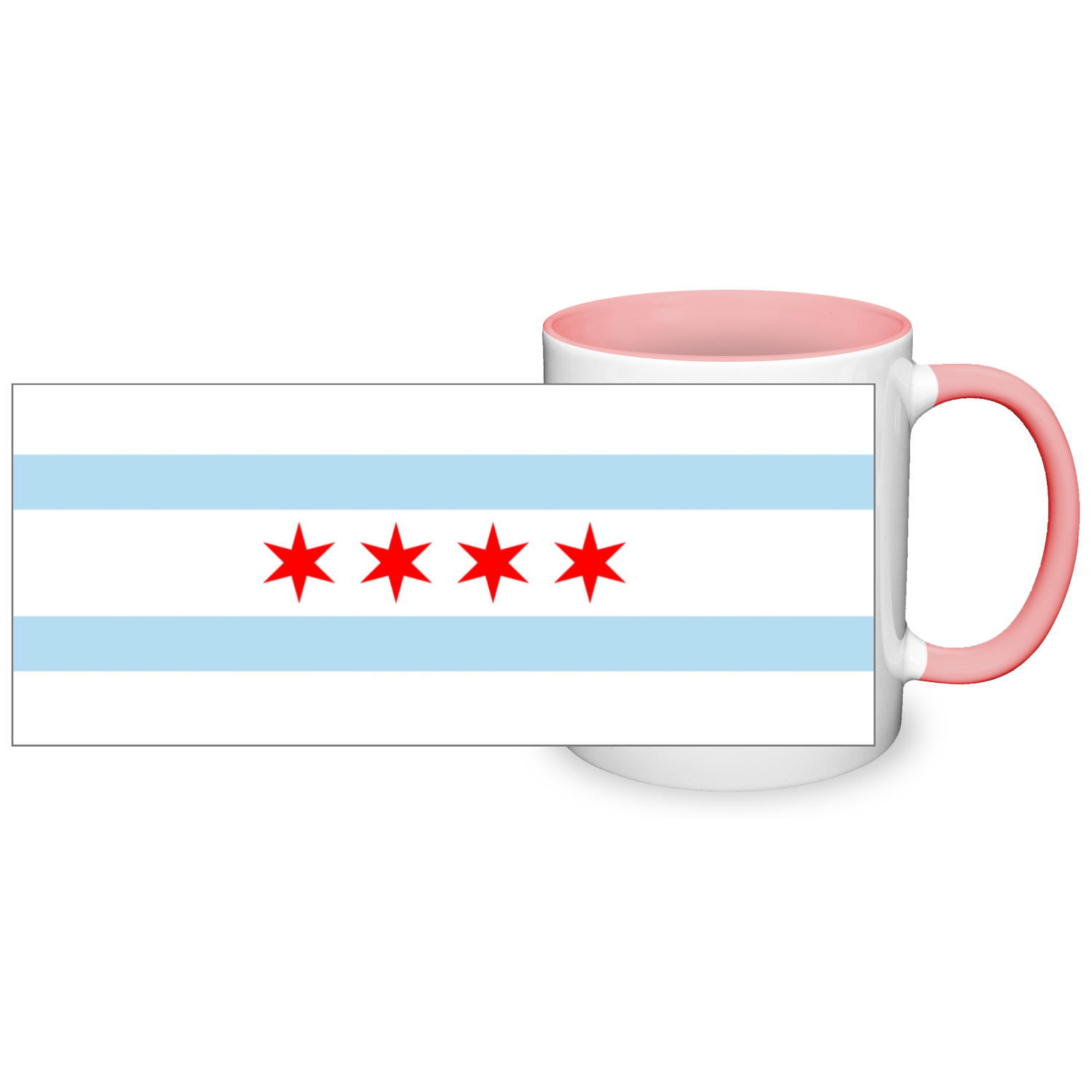 Chicago Flag 2 Tone 11oz Mug