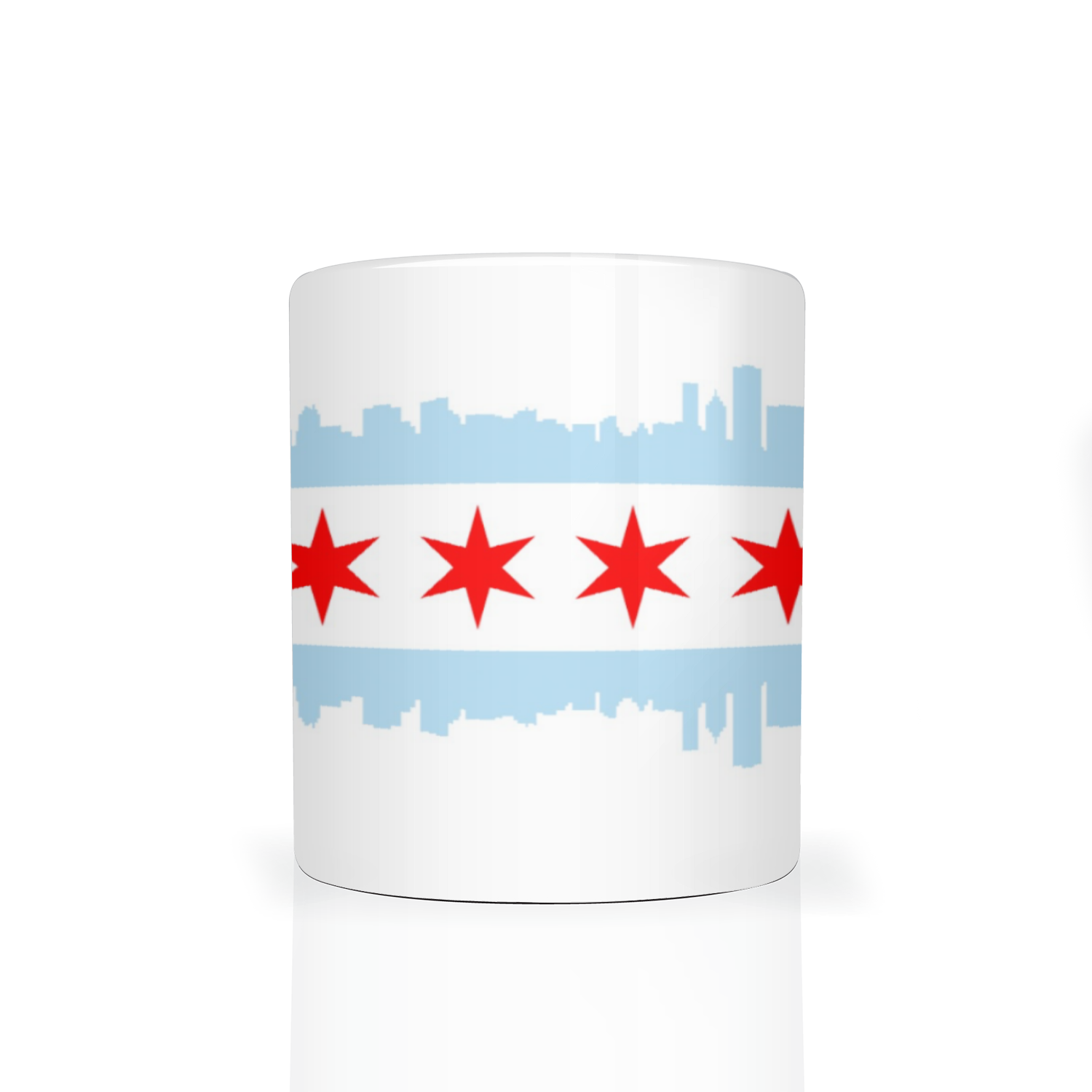 Chicago Skyline Flag 2 tone 11oz Mug