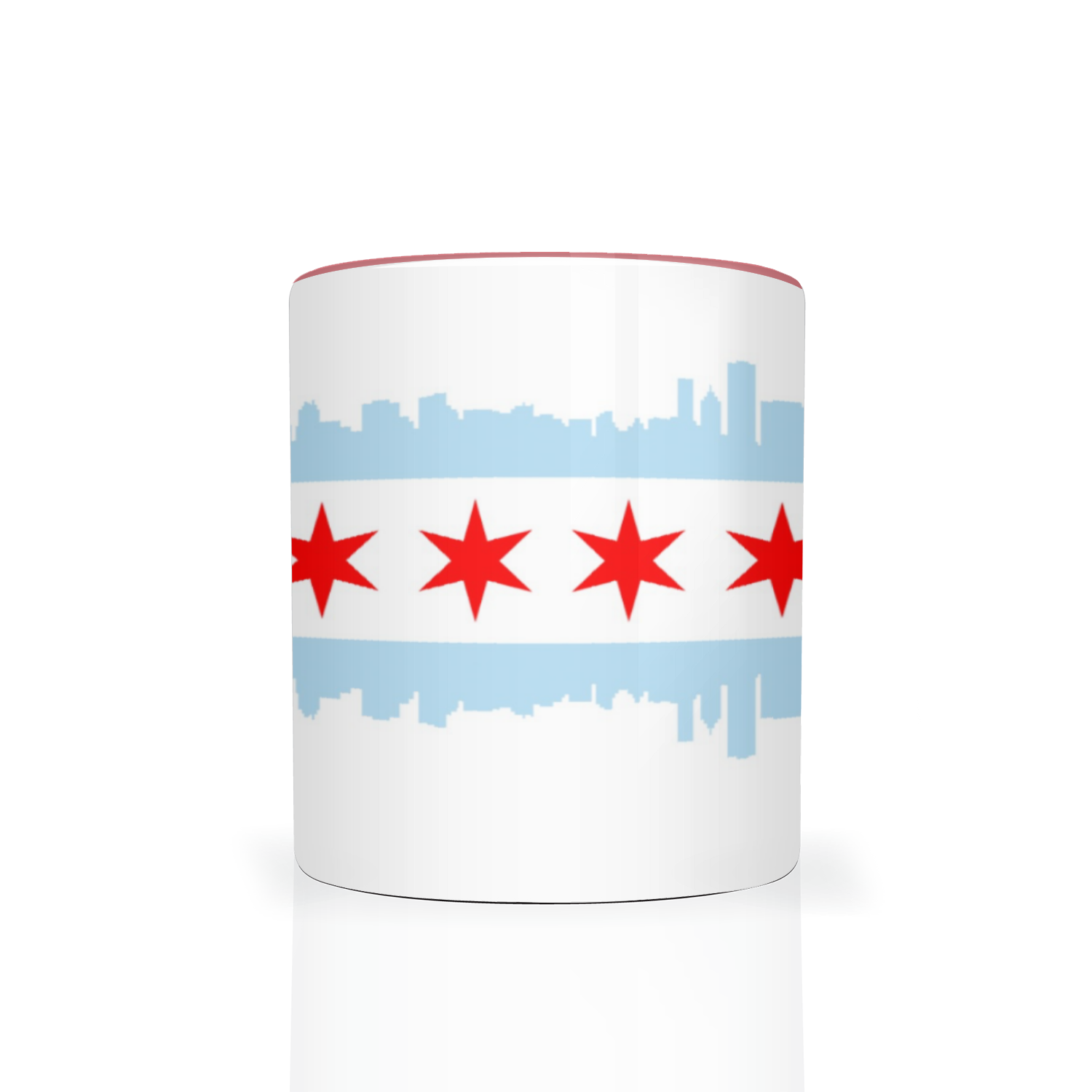 Chicago Skyline Flag 2 tone 11oz Mug