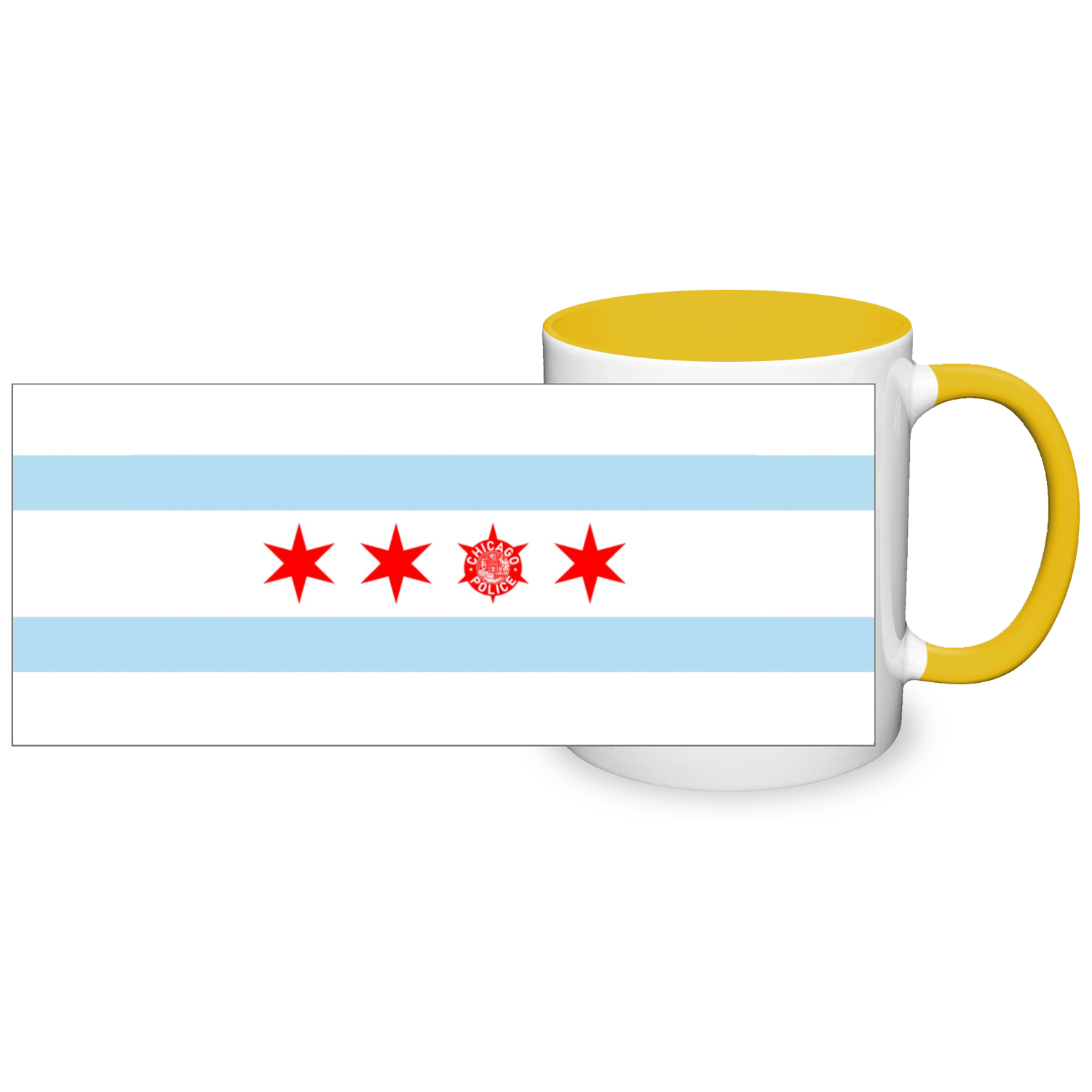 Chicago PD Flag 2 Tone 11oz Mug